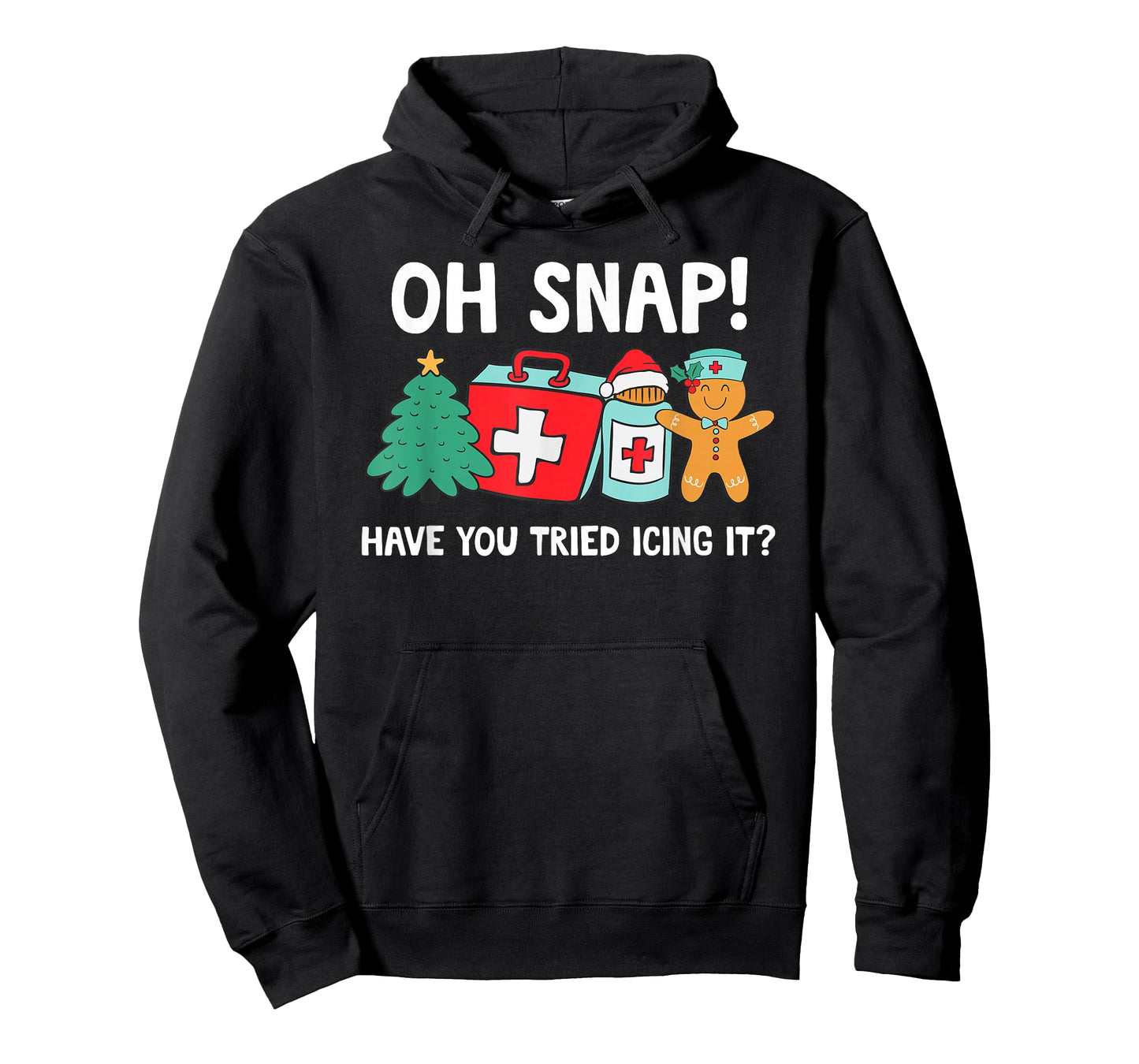 Funny Christmas Nurse Have You Tried Icing It Gingerbread T-Shirt