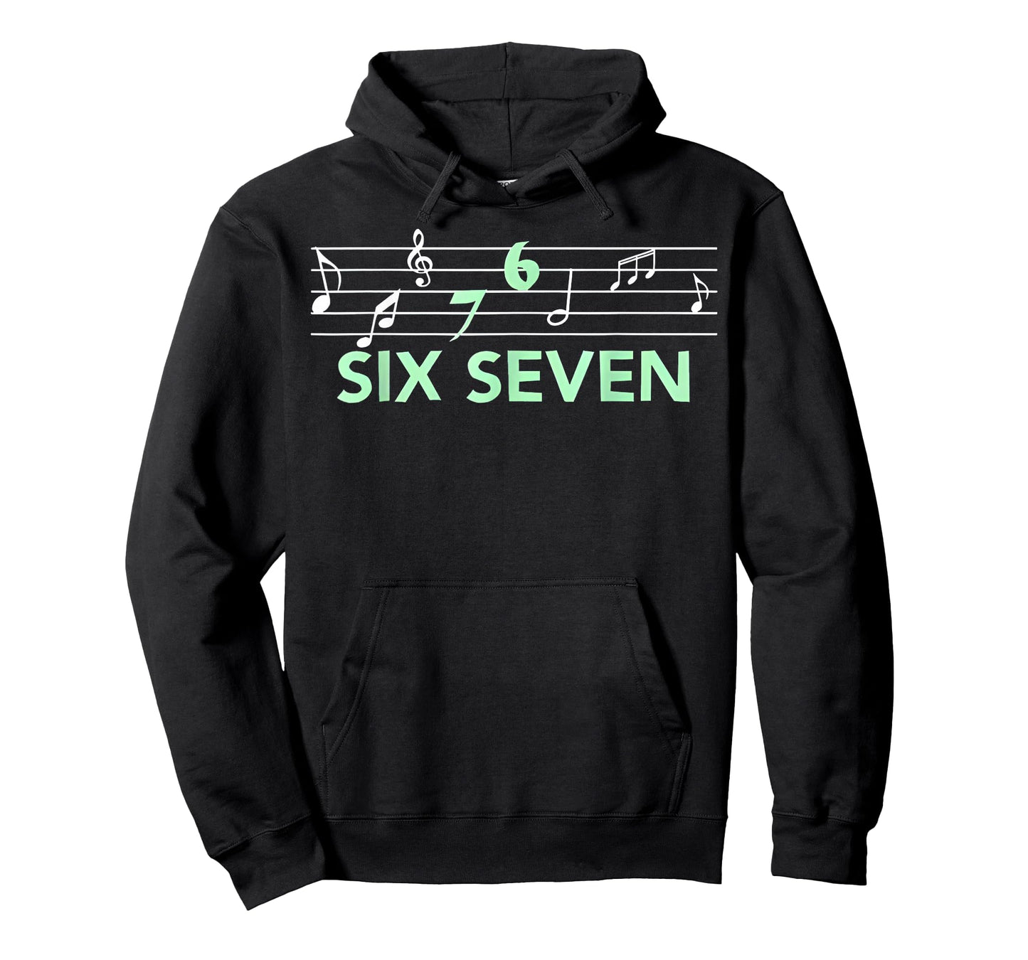 Funny Music 6 7 Musical Notes Cute Graphic Men Women Kids T-Shirt