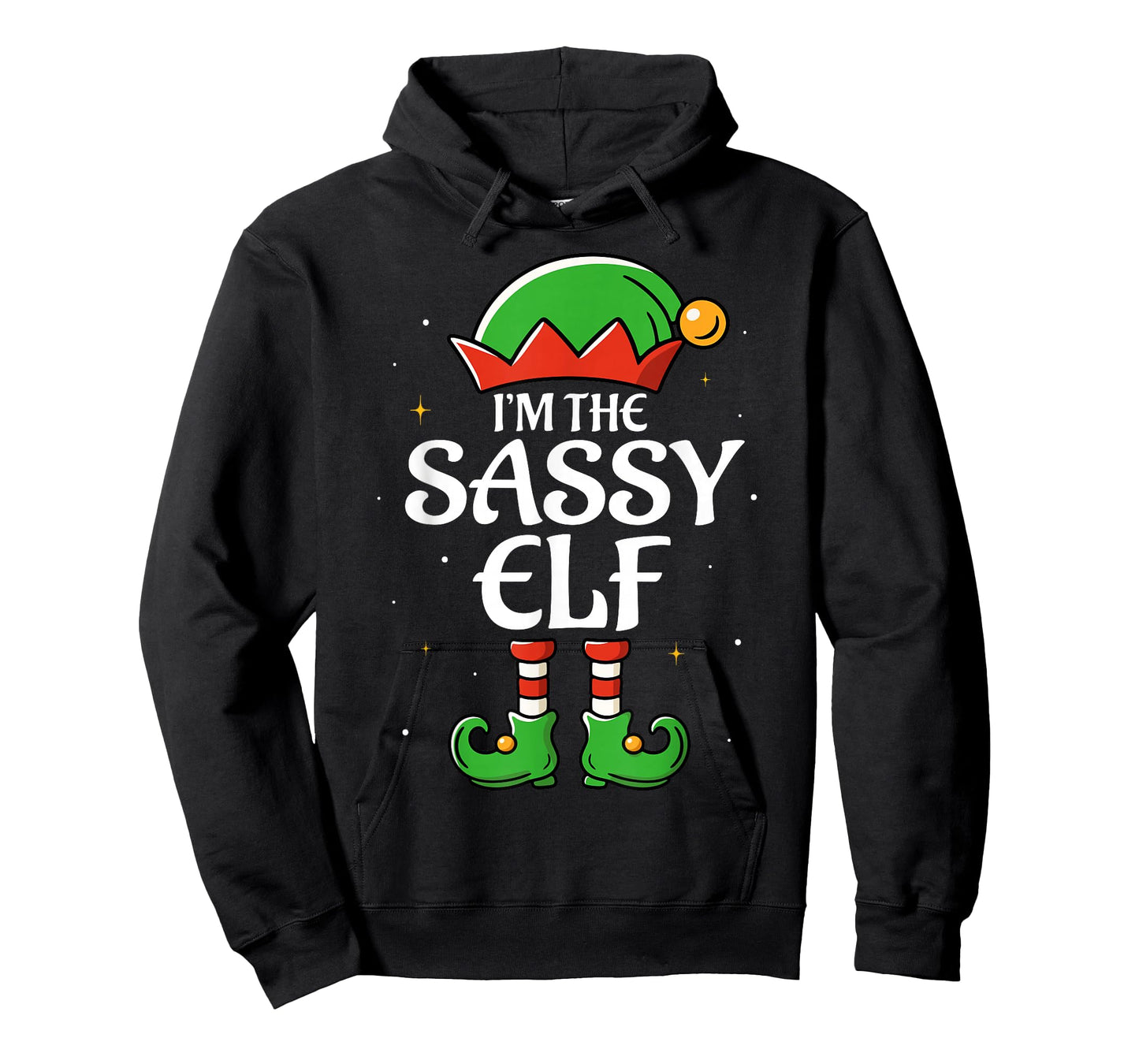 The Sassy Elf for Girls Boys Women Men Matching Christmas T-Shirt