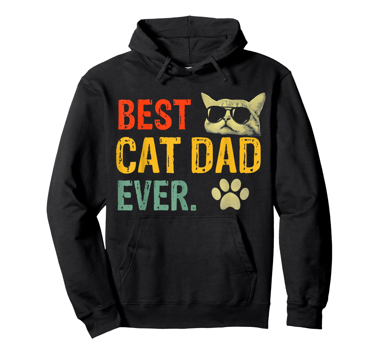 Cat-Shirt Men Best Cat Dad Ever Funny Cat Lover Gift T-Shirt