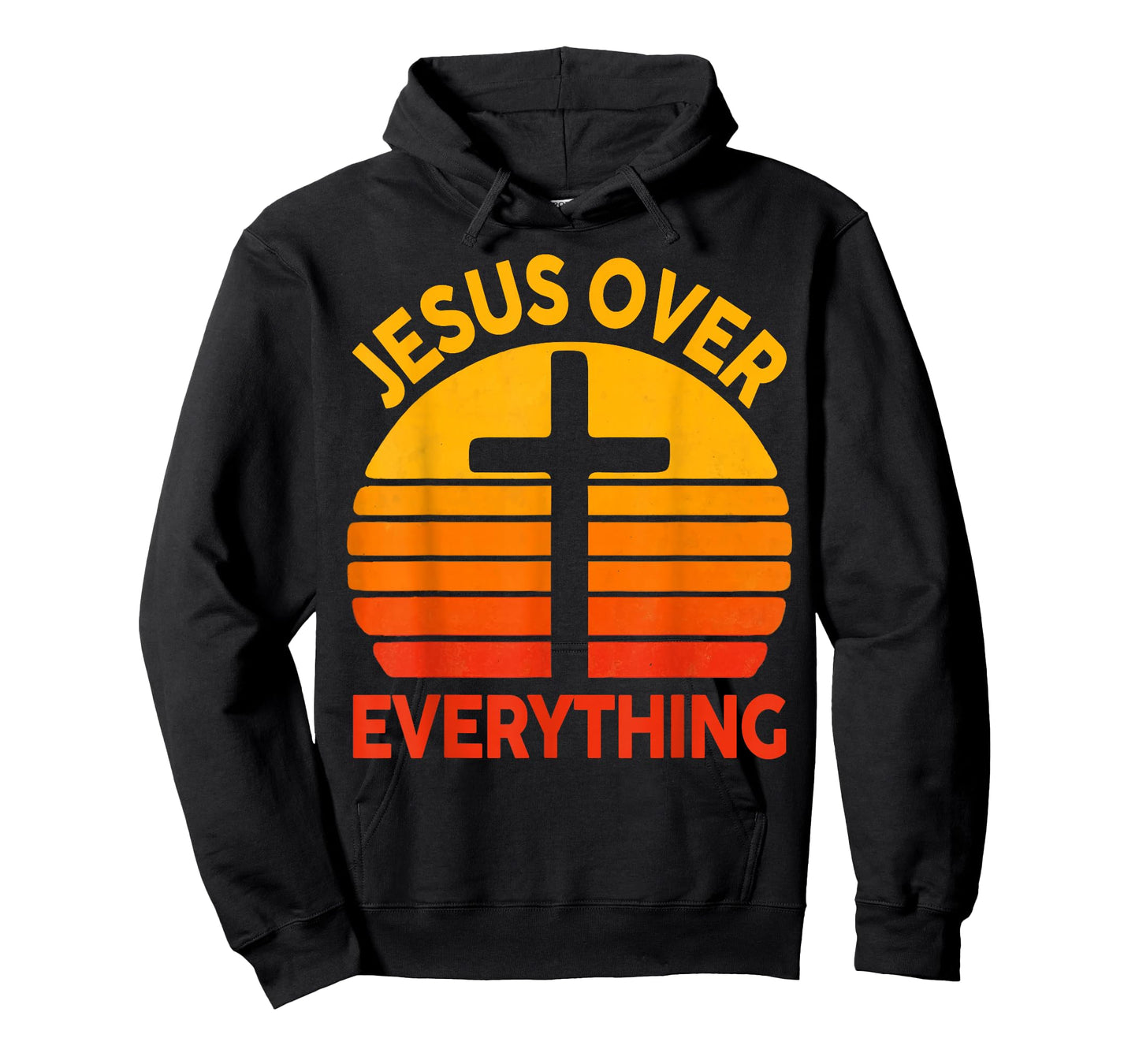 Jesus Over Everything Cross Christian Vintage Faith Based T-Shirt