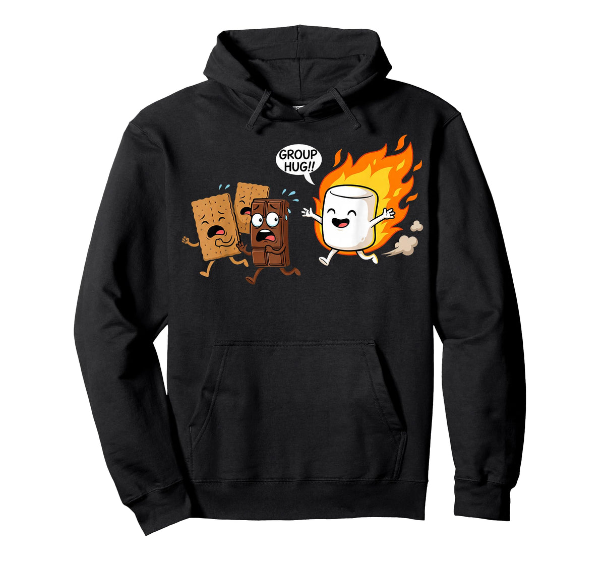 Group Hug Marshmallow Campfire Smores Funny Camping T-Shirt