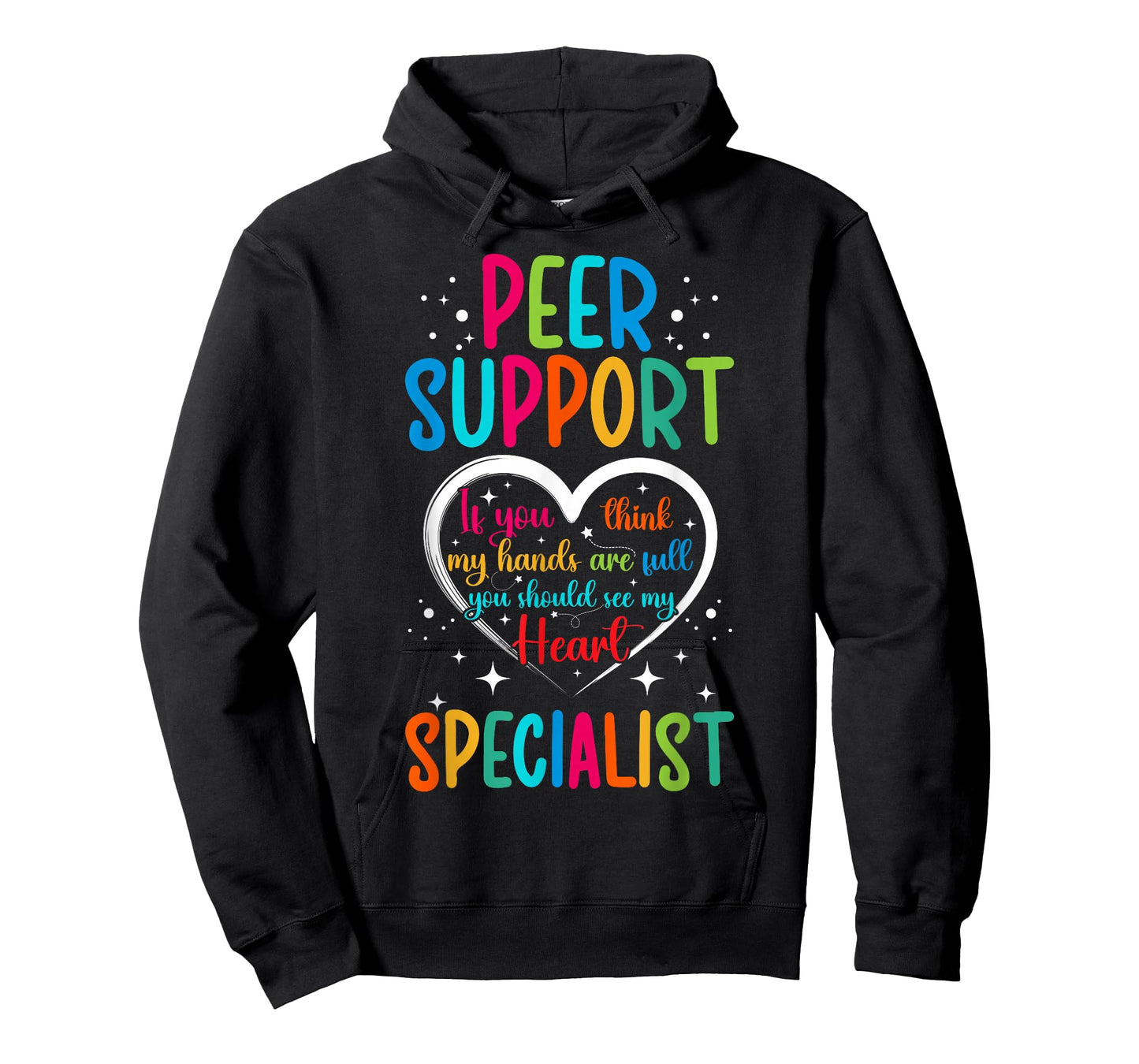 Peer Support Specialist Heart Peer Recovery Support T-Shirt