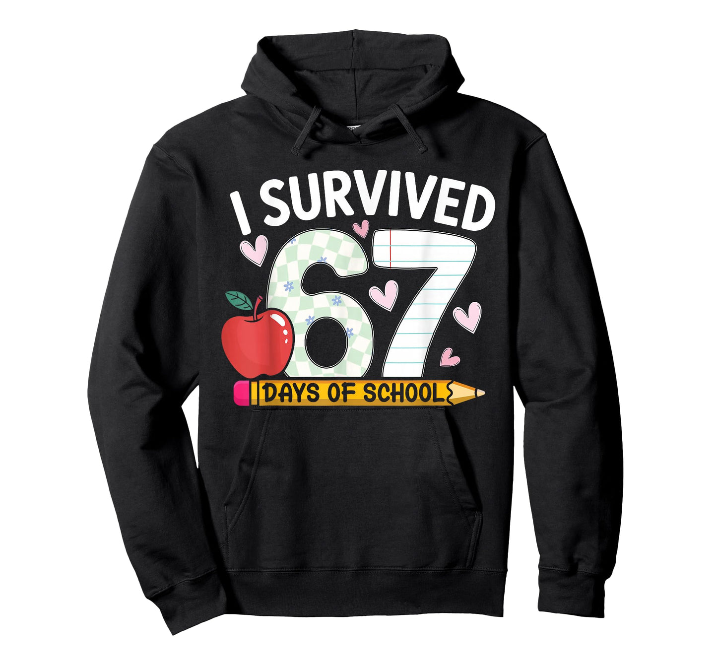 I Survived 67 Days of School Funny Student Style T-Shirt