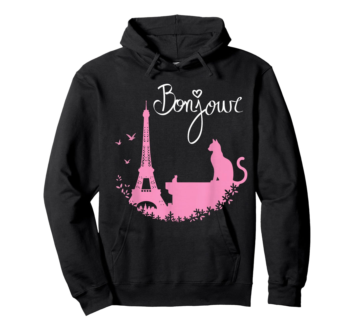 Paris Cat Eiffel Tower Cute French Design T-Shirt