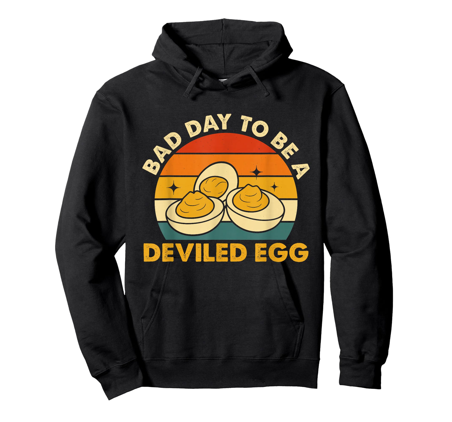 Bad Day to Be A Deviled Egg Retro Food Humor T-Shirt