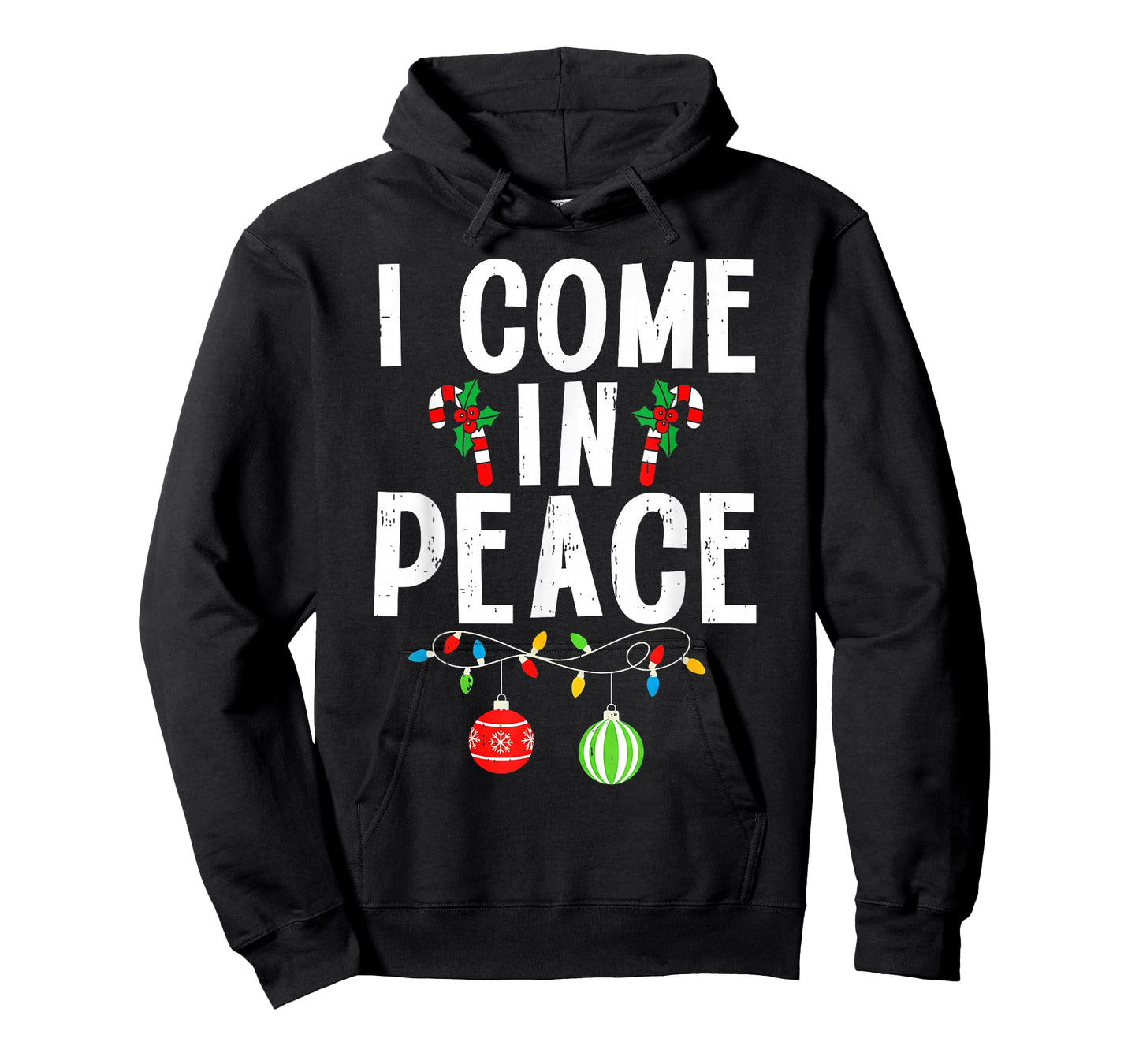 I Come in Peace Funny Matching Family Christmas Couple Xmas T-Shirt
