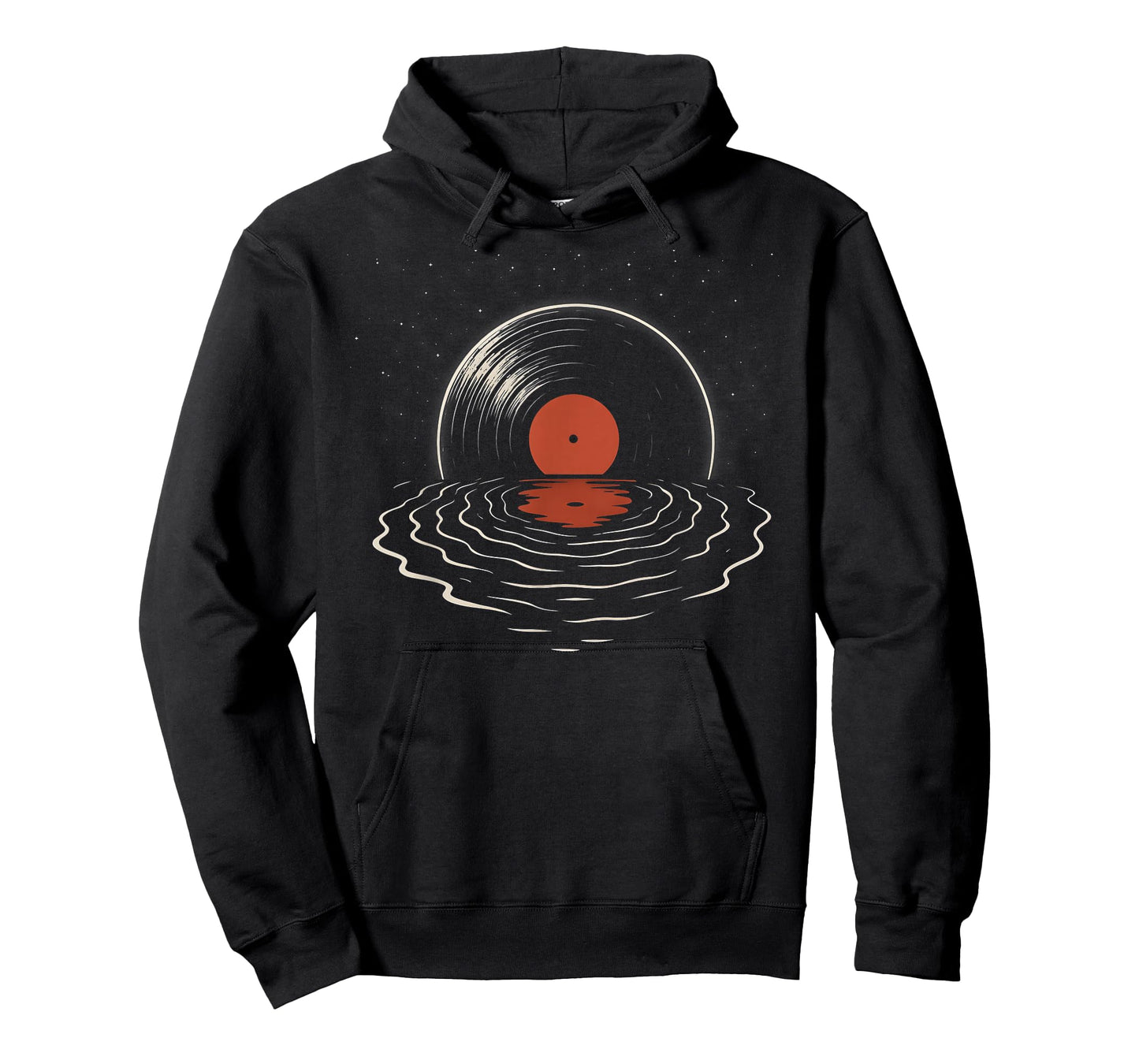 Vinyl Moon Record Collector Music Lover Art T-Shirt