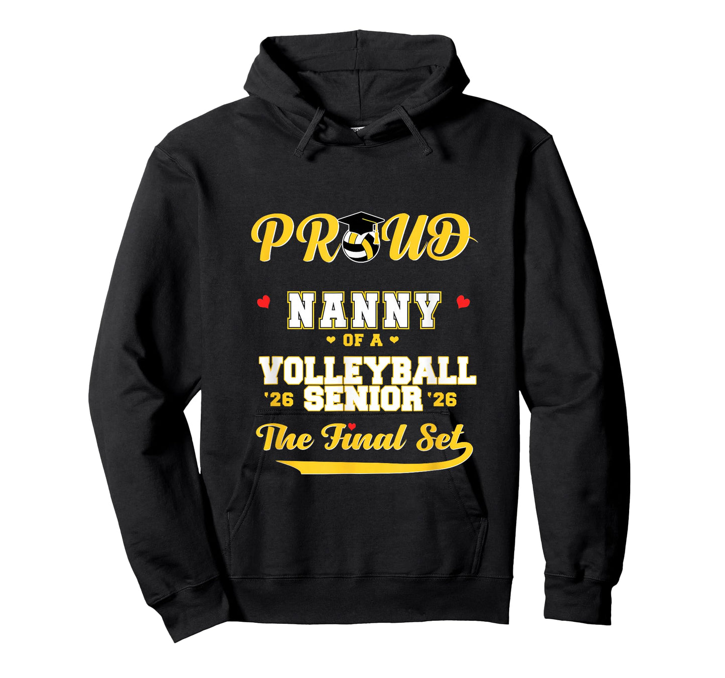 Cool Family '26 Graduation Volleyball Player Nanny T-Shirt