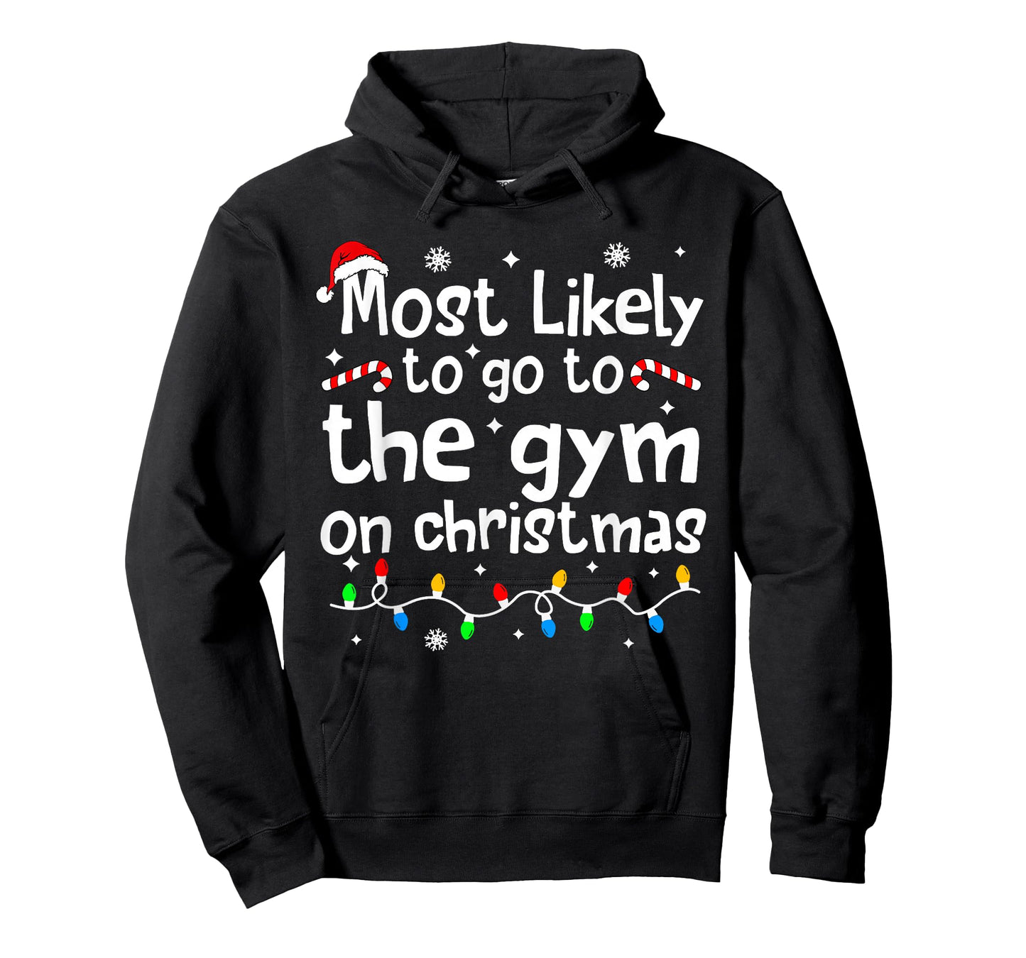 Most Likely to The Gym On C-hristmas Workout Matching Family T-Shirt