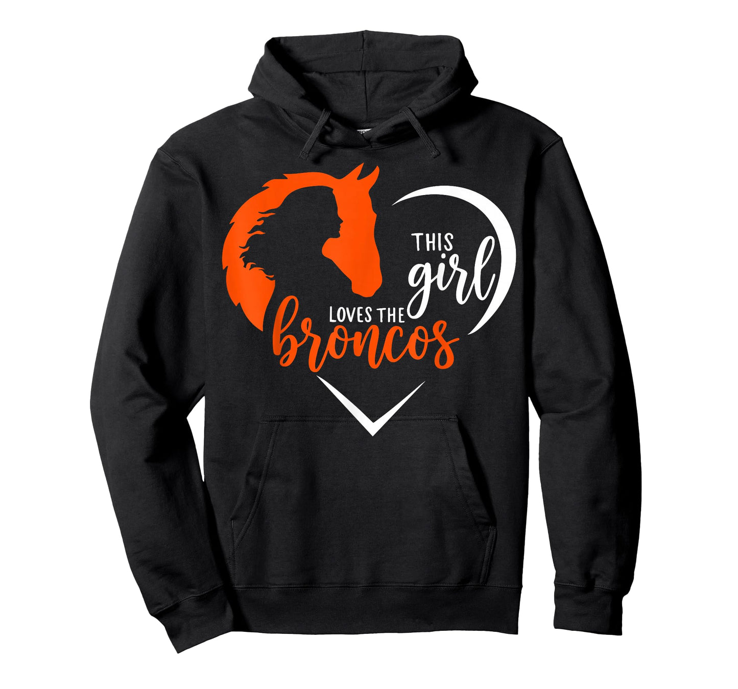 This Girl Loves Broncos Cute Quote Gift for Men Women Kid T-Shirt