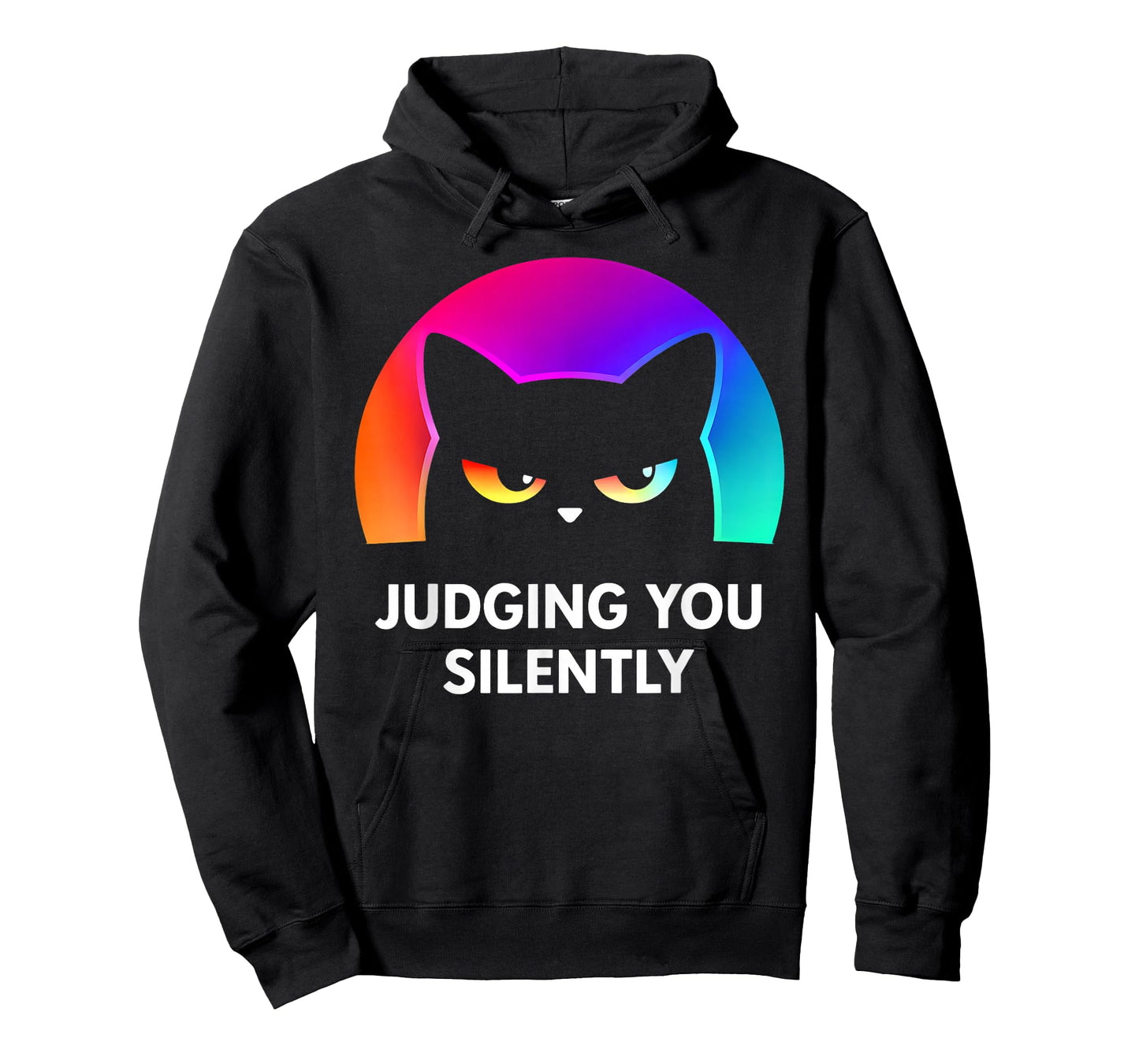 Funny Cat for Cat Lover Mom Dad Cat Judging You Silently T-Shirt
