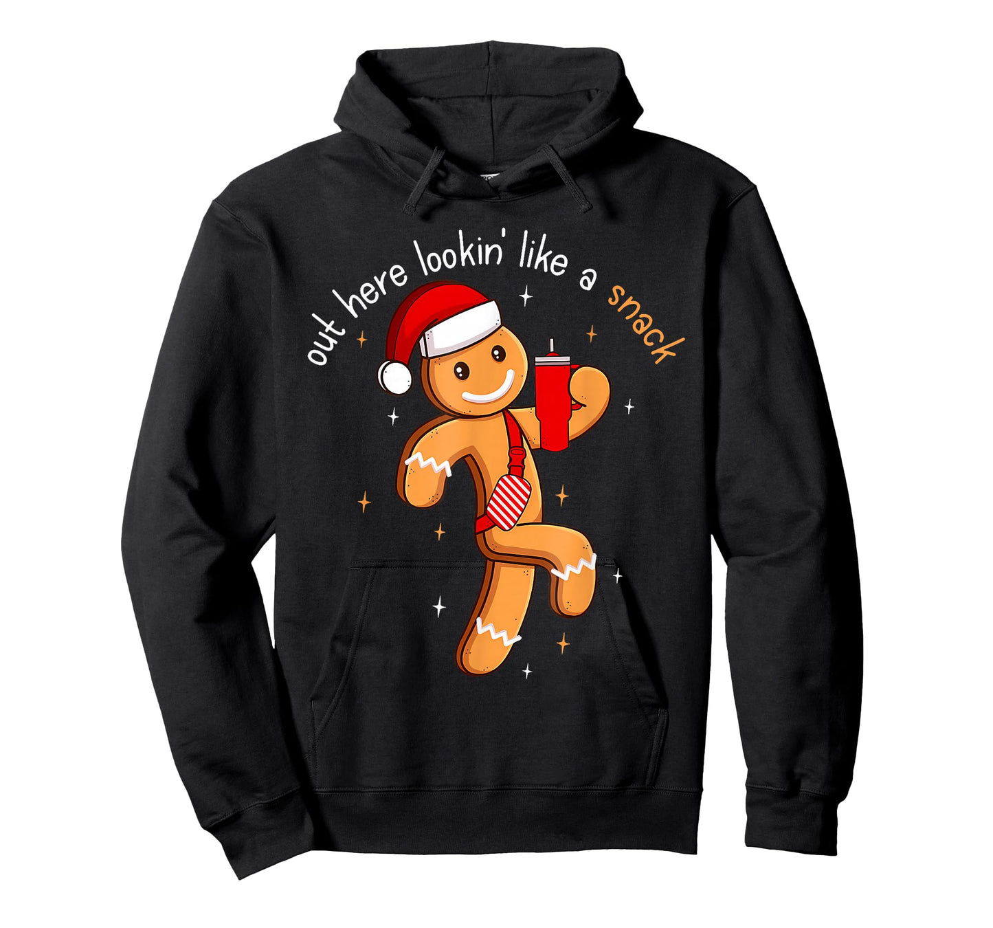 Out Here Looking Like A Snack Funny Boujee Xmas Gingerbread T-Shirt
