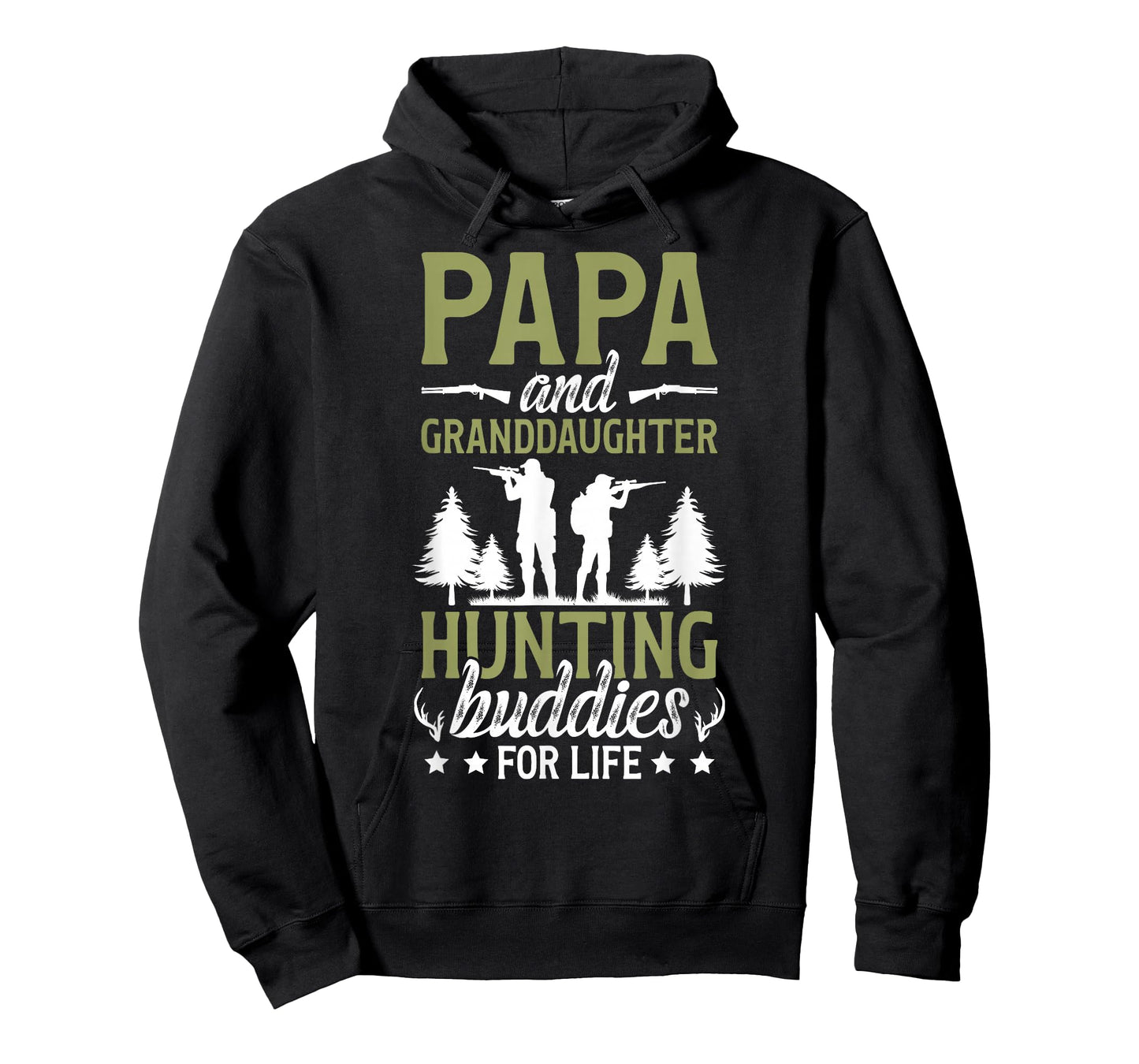 Papa and Granddaughter Hunting Buddies for Life T-Shirt