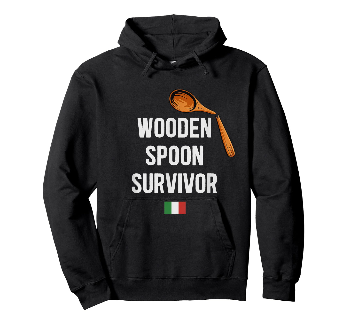 Wooden Spoon Survivor Funny Italian Humor T-Shirt