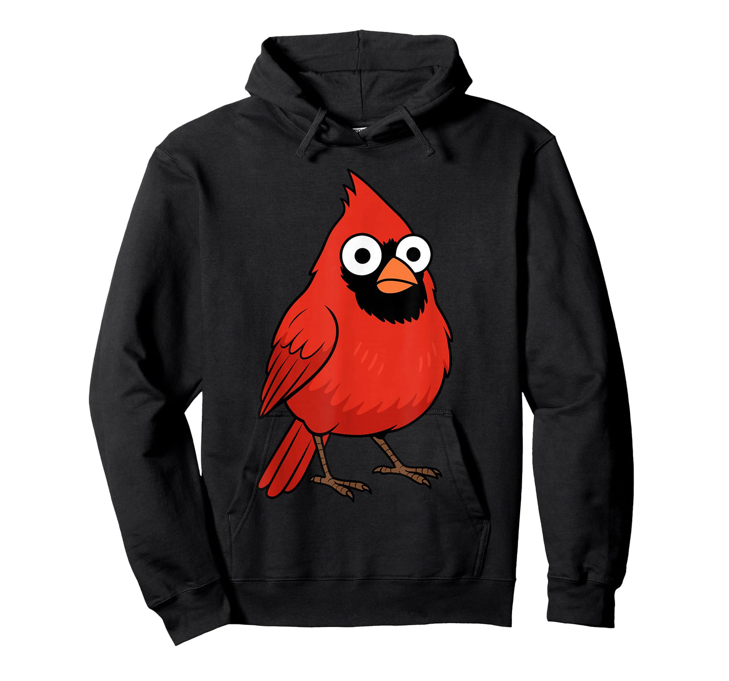 Bold Cartoon Cardinal Bird Design T-Shirt