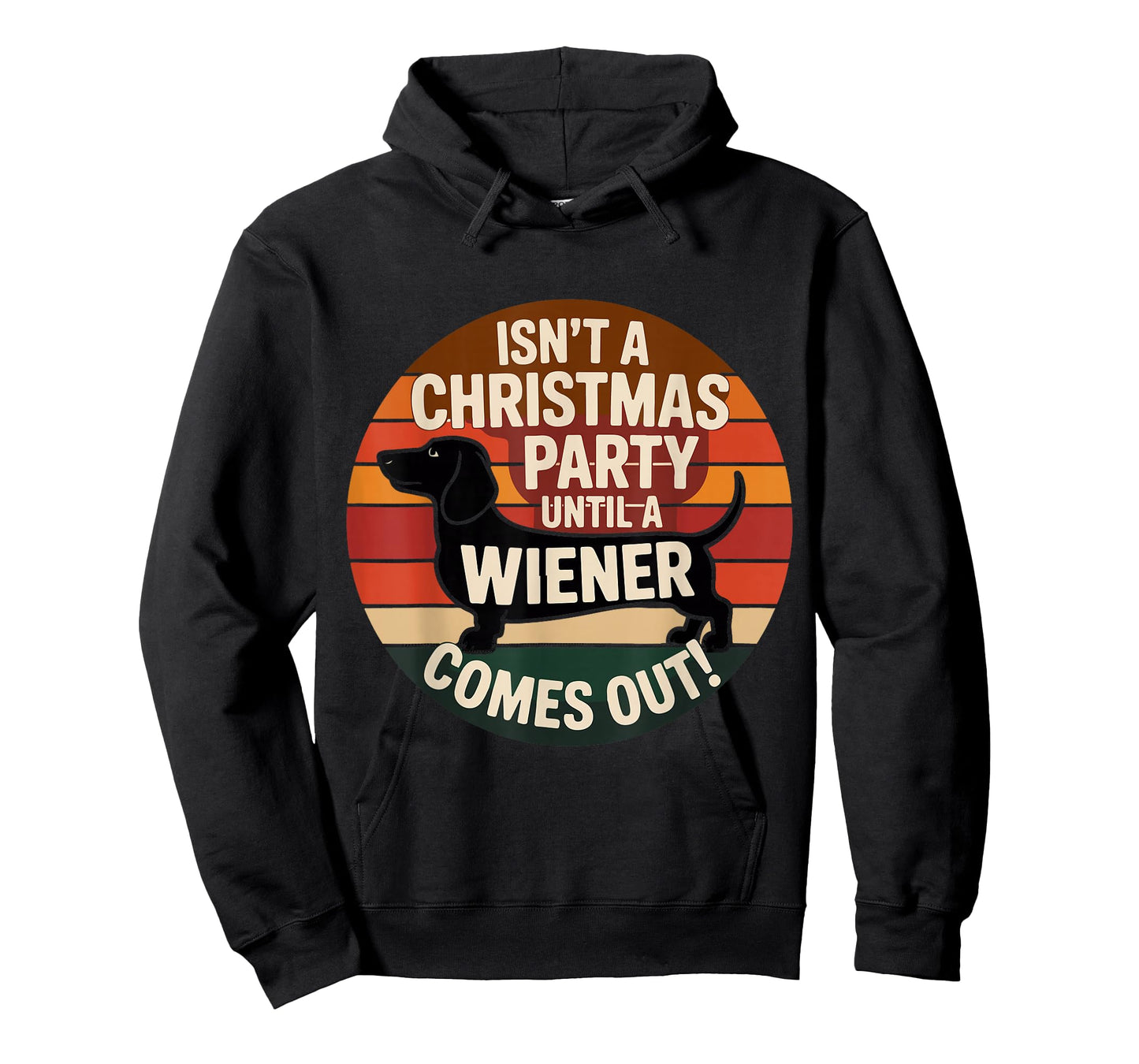 Funny Dachshund Christmas Party Wiener Dog Holiday Humor. T-Shirt