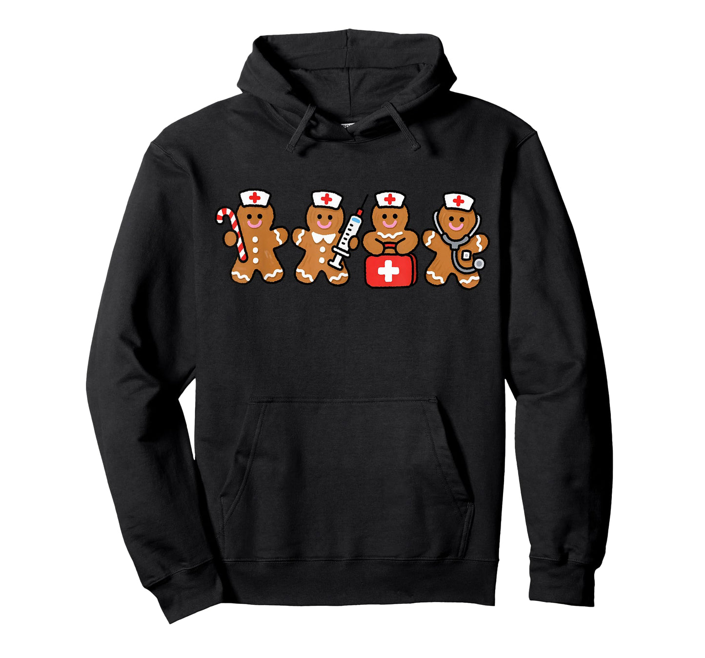 Christmas Gingerbread Nurse RN LPN ER Nursing Xmas Holiday T-Shirt