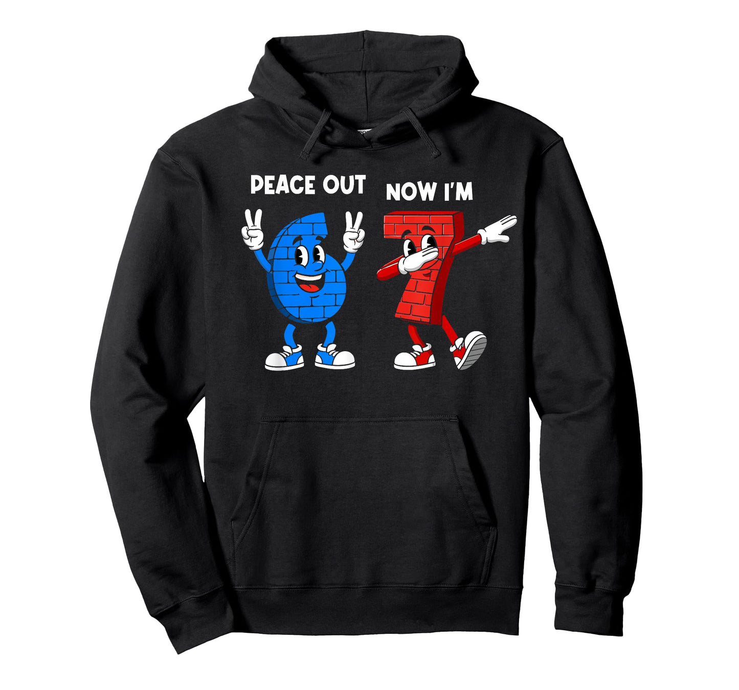 Peace Out 6 Now I'm 7 Year Old Birthday 67 Dabbing Boys Kids T-Shirt