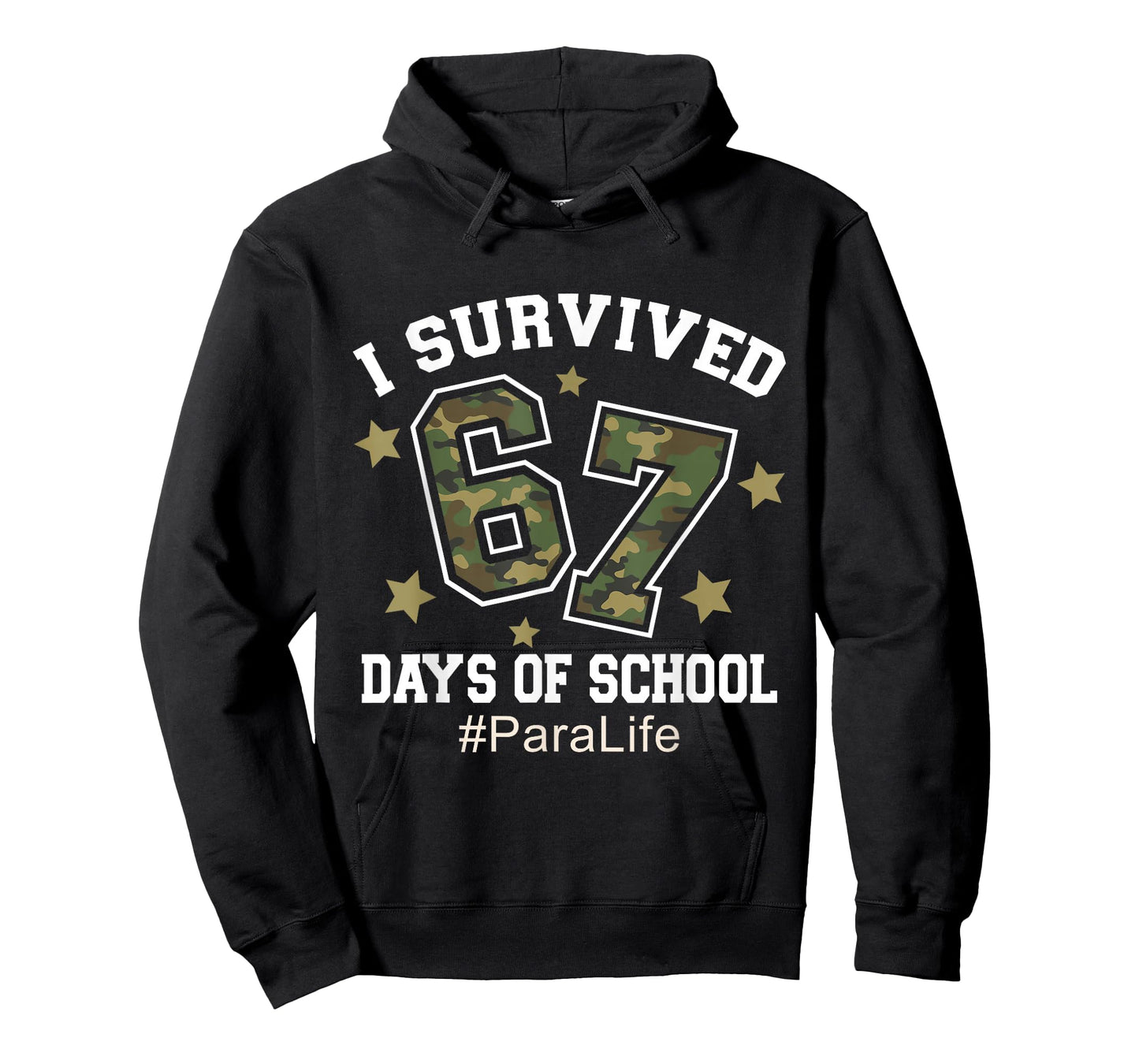 I Survived 67 Days of School Camo 6 7 Meme para Life T-Shirt