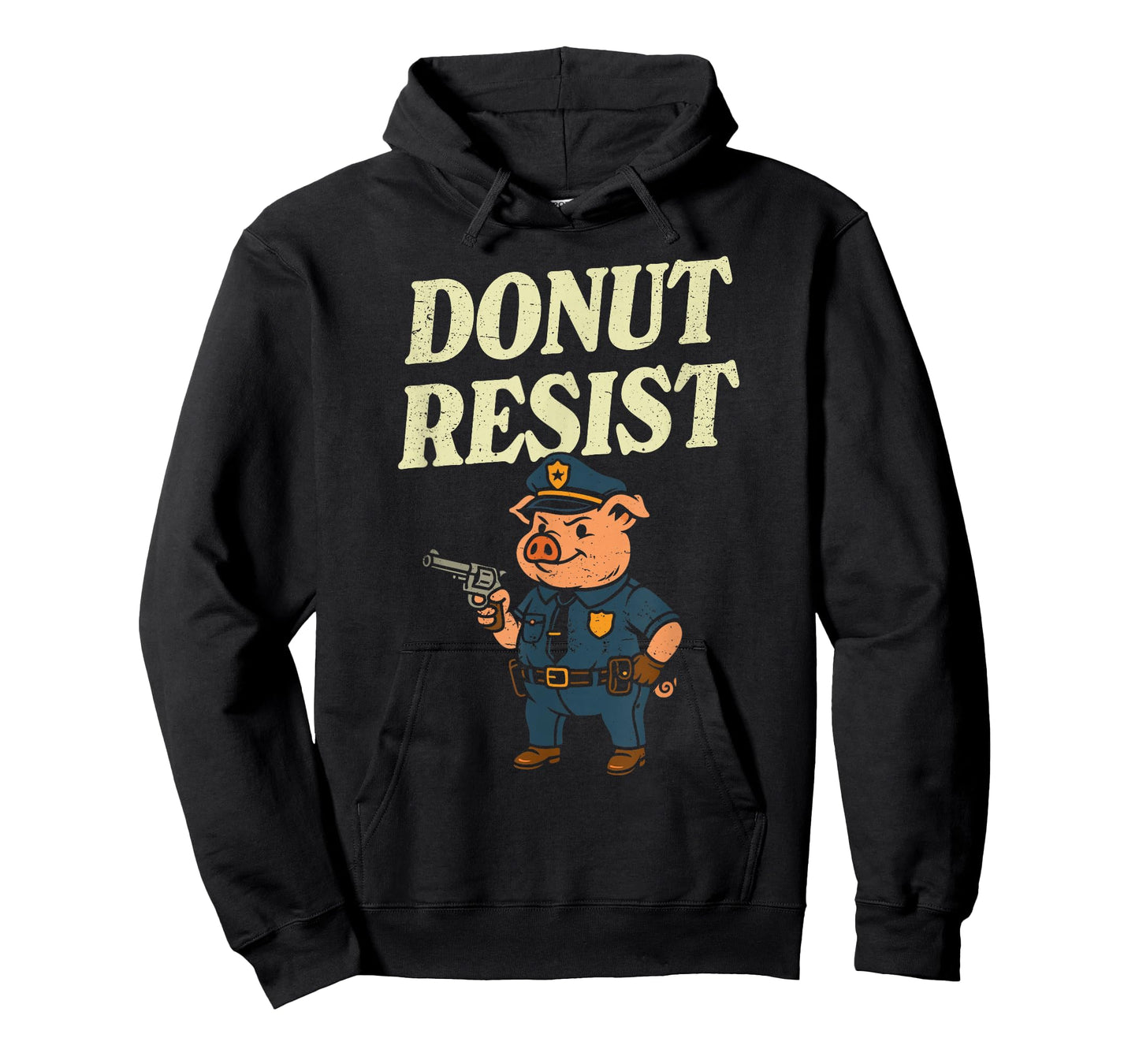 Pig Cop Donut Resist Funny Police Officer T-Shirt