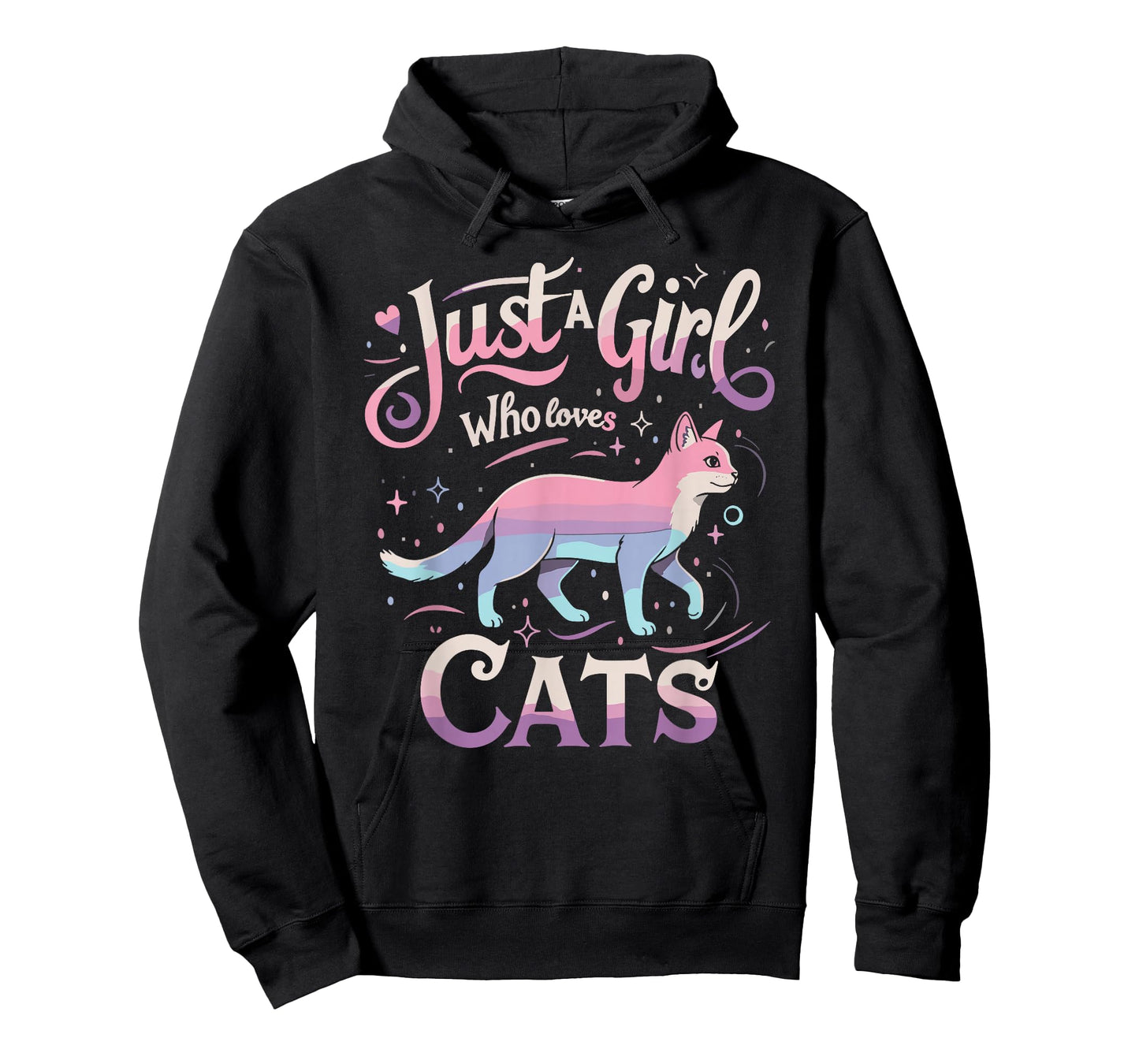 Just a Girl Who Loves Cats Men Women T-Shirt T-Shirt