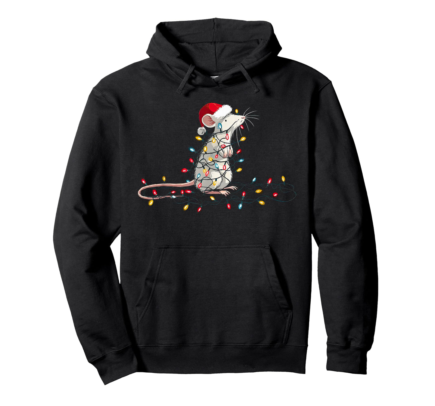 Funny Mouse Christmas Graphics Animal Lights Lover T-Shirt