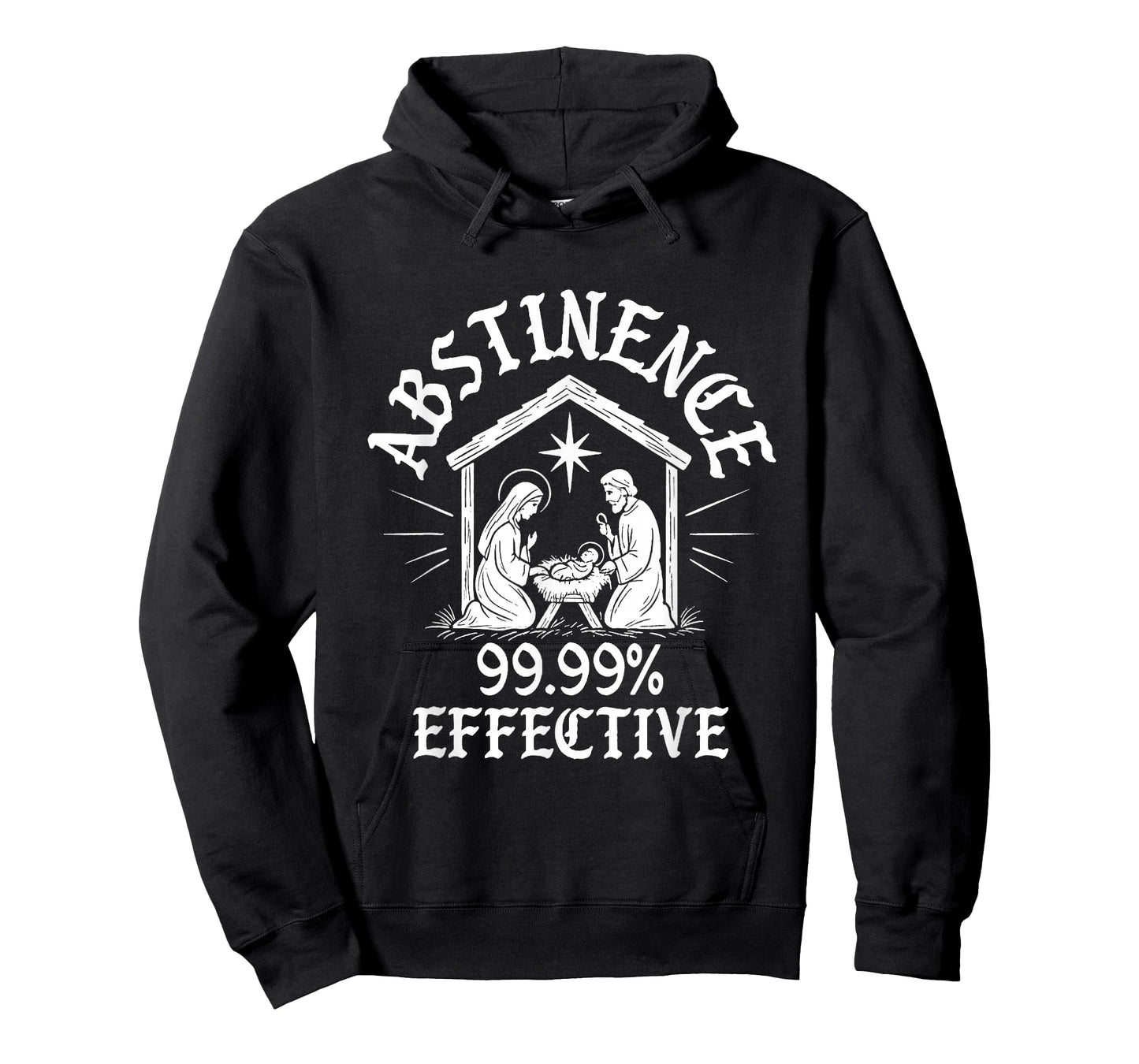 Abstinence 99.99% Effective Mary Funny Jesus Religious T-Shirt