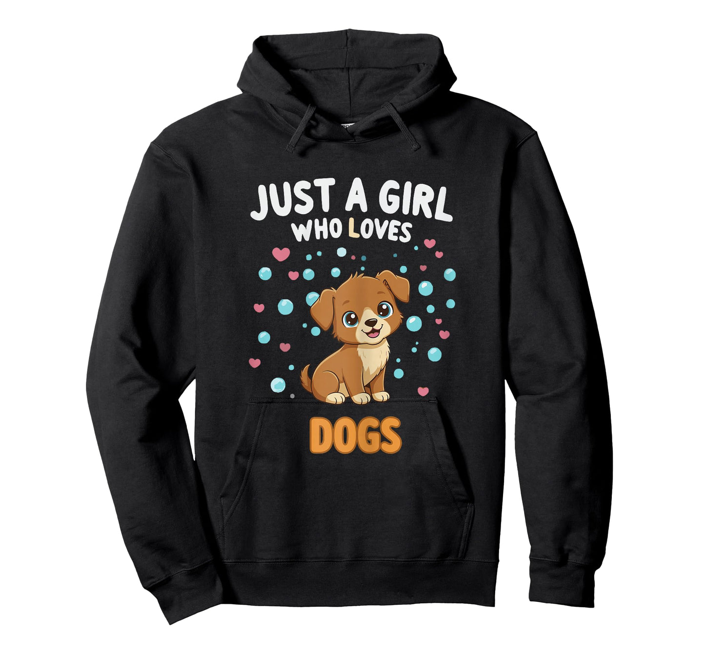 Kawaii Dog Just A Girl Who Loves Dogs Shirts for Girls T-Shirt