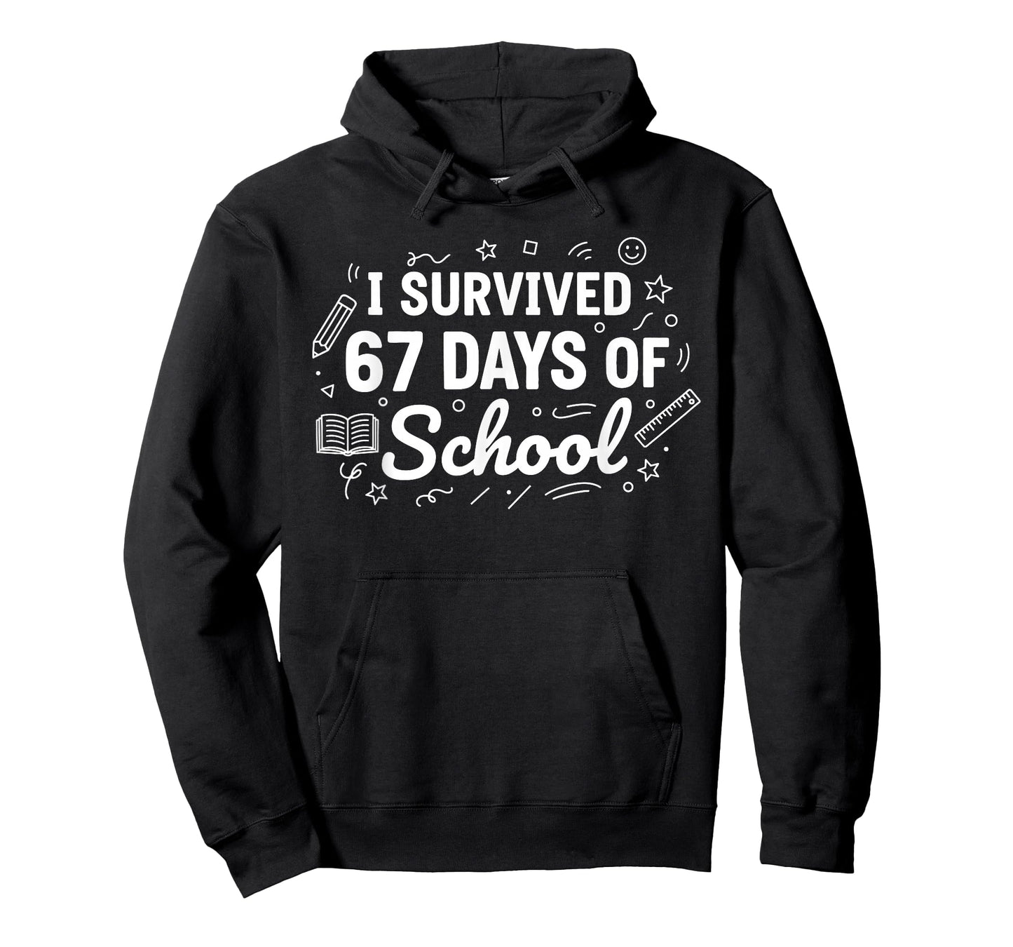 I Survived 67 Days of School 6 7 Teacher Boys Kids Six Seven T-Shirt