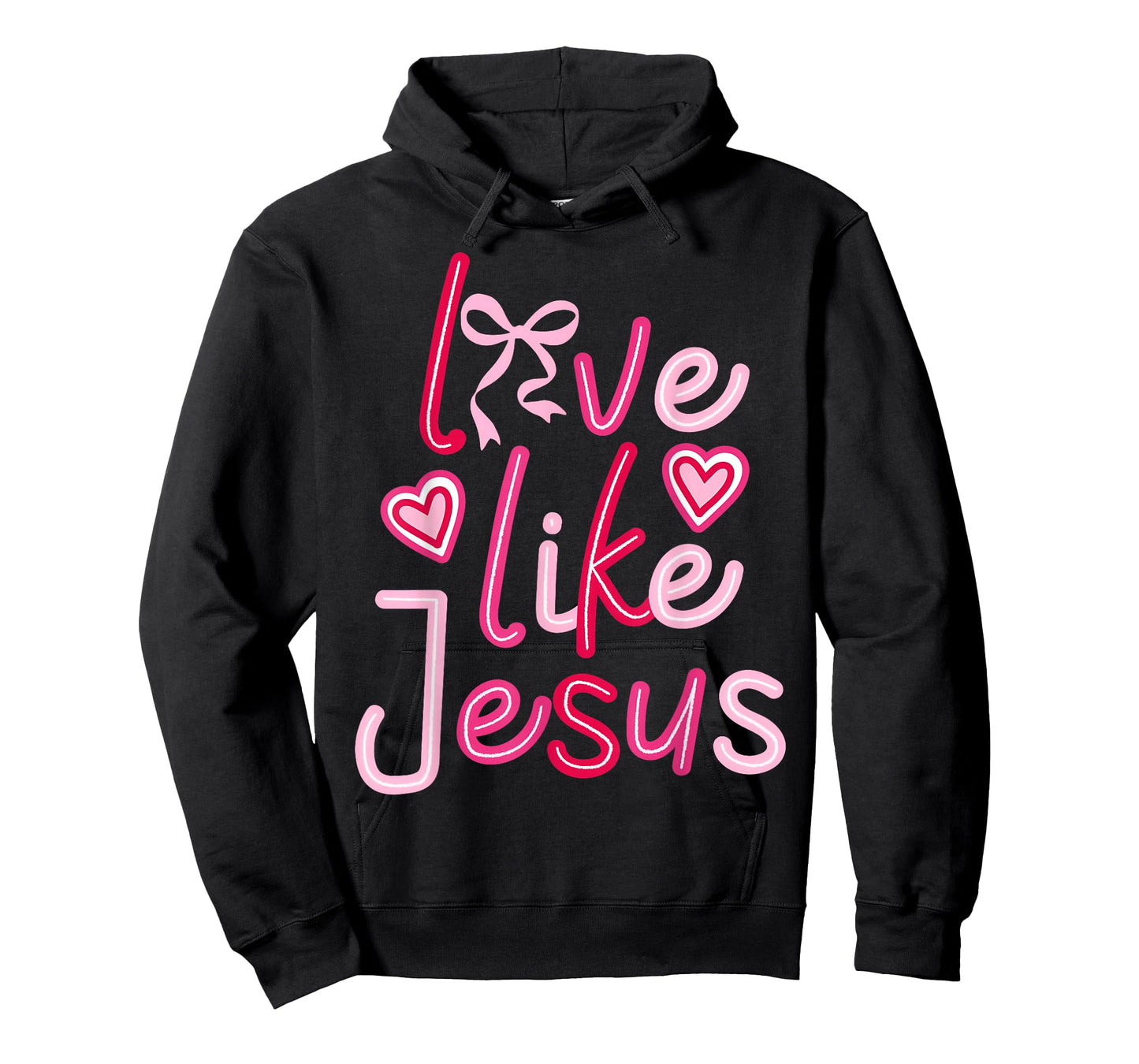 Retro Love Like Jesus Valentine Christian Men Women Kids T-Shirt