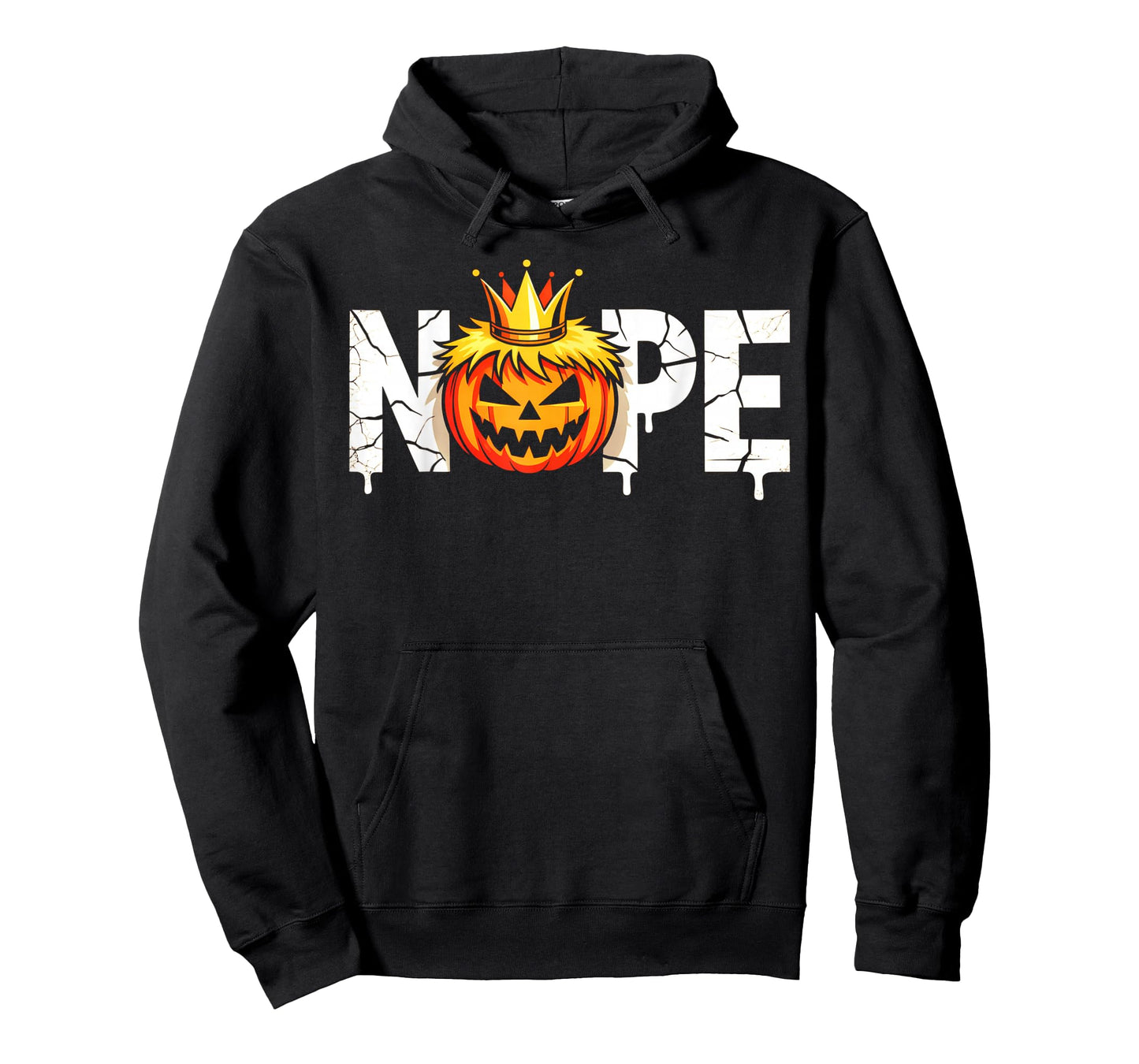 Funny No Kings Halloween 2025 Distressed USA Flag T-Shirt