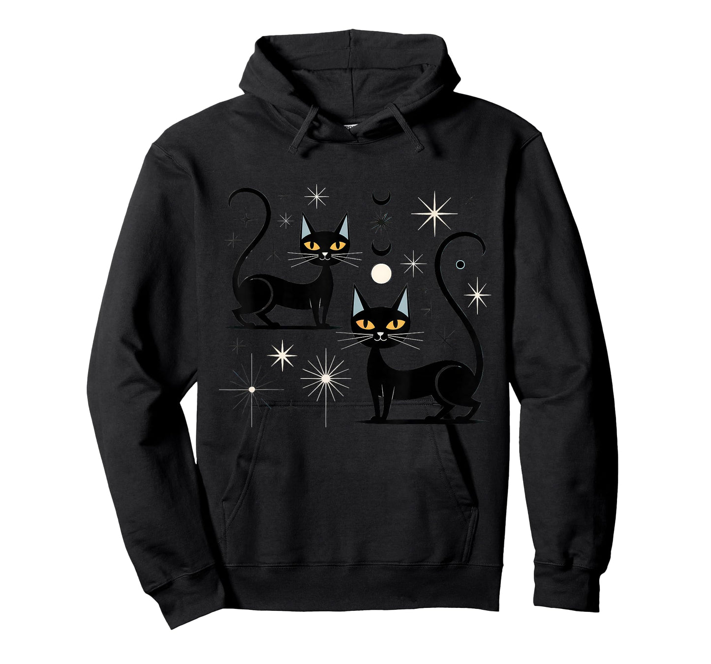 Mid Century Cat Retro Atomic Age Space Modern 50s Midcentury T-Shirt