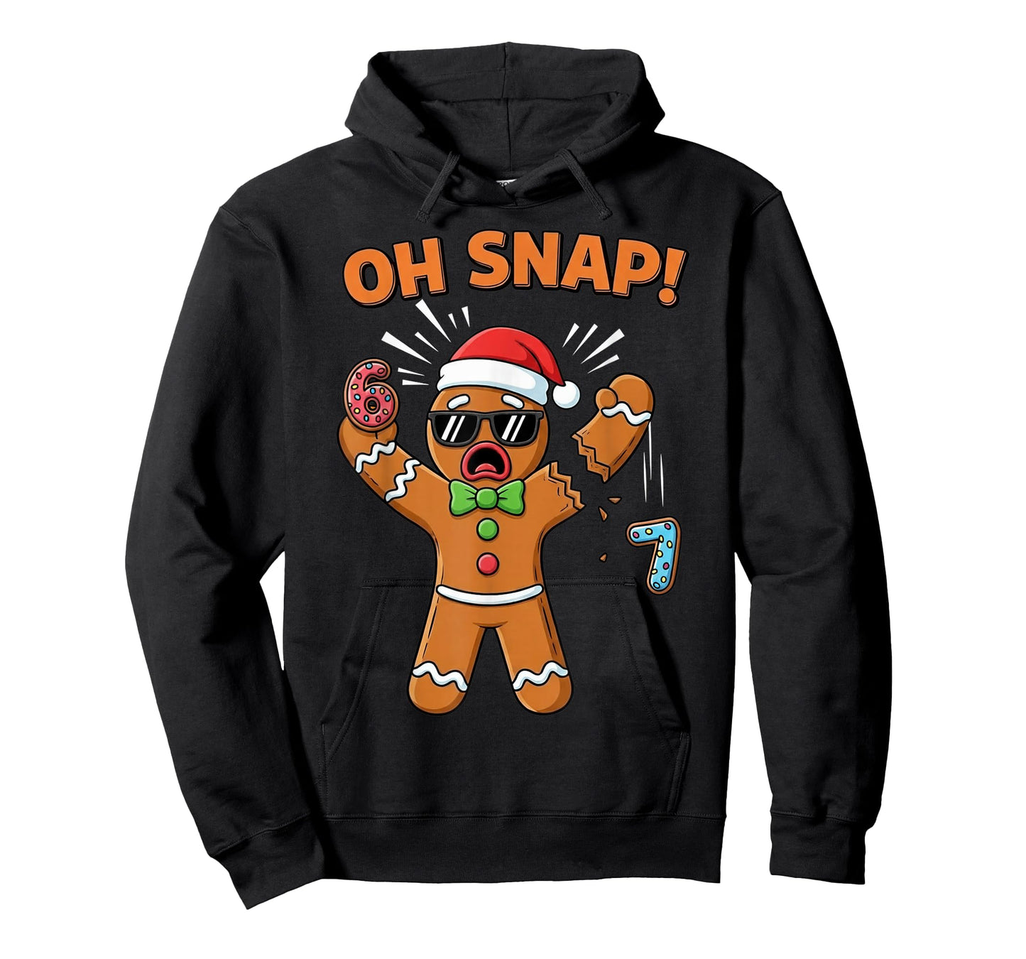 Funny Oh Snap 67 Six Seven Meme Gingerbread Man T-Shirt