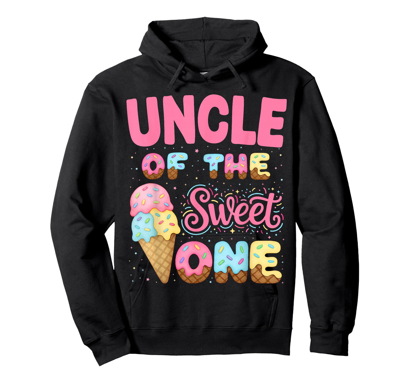 Uncle of The Sweet One Ice Cream Matching Birthday Family T-Shirt