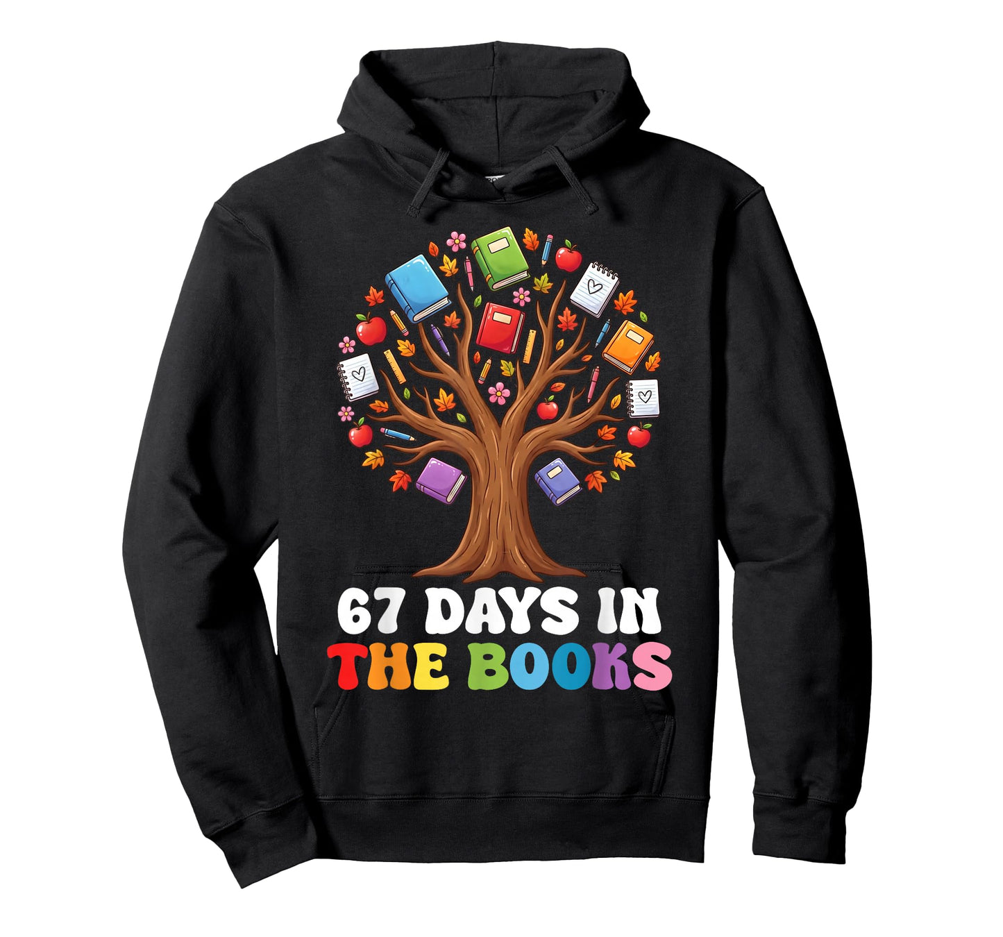 67 Days in The Books Reading Teacher 67th Day of School Kids T-Shirt