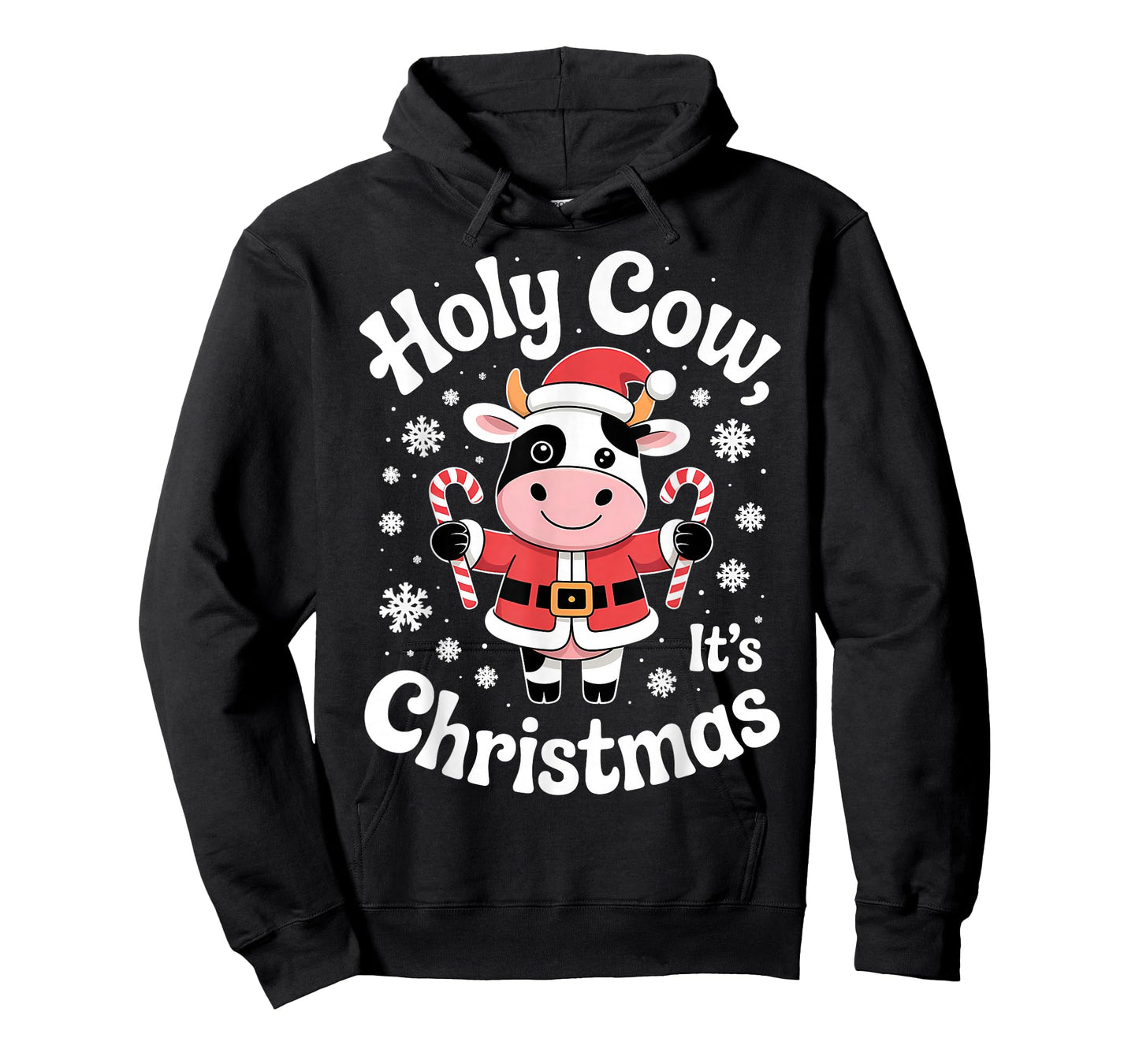 Holy Cow It's Christmas Candy Cane Fun T-Shirt