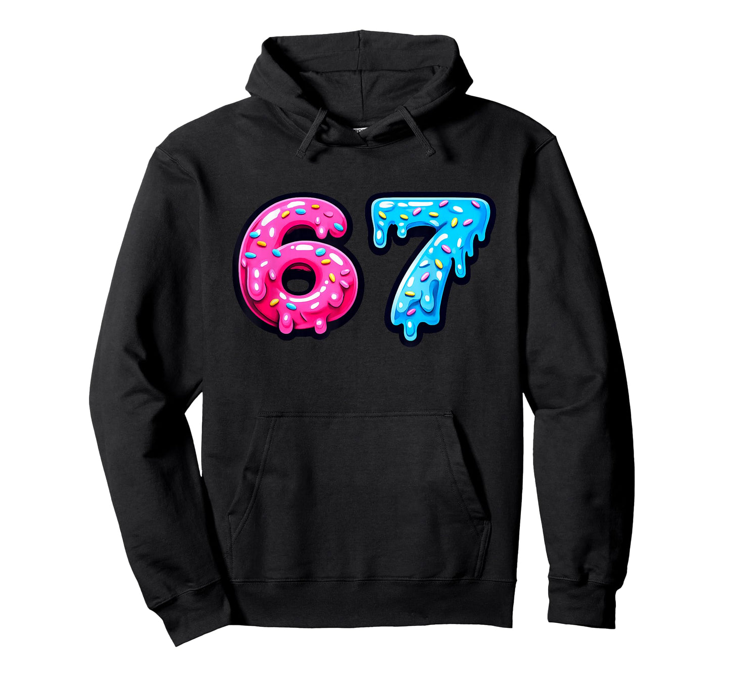 Six Seven Delicious Donut Icing 67 Funny Sweet Number T-Shirt