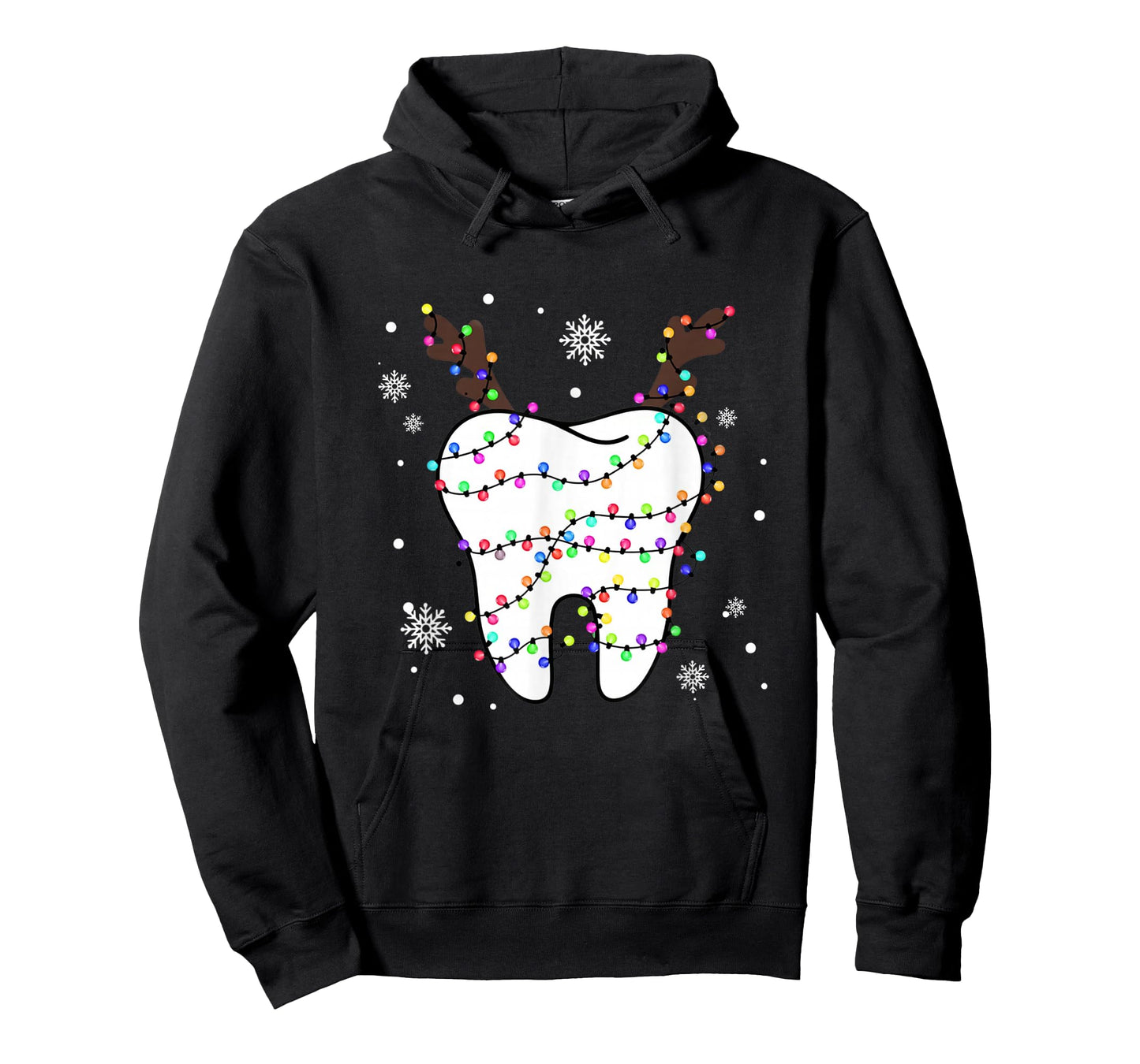 Funny Dental Christmas Teeth Costume Dentist Santa Hat T-Shirt
