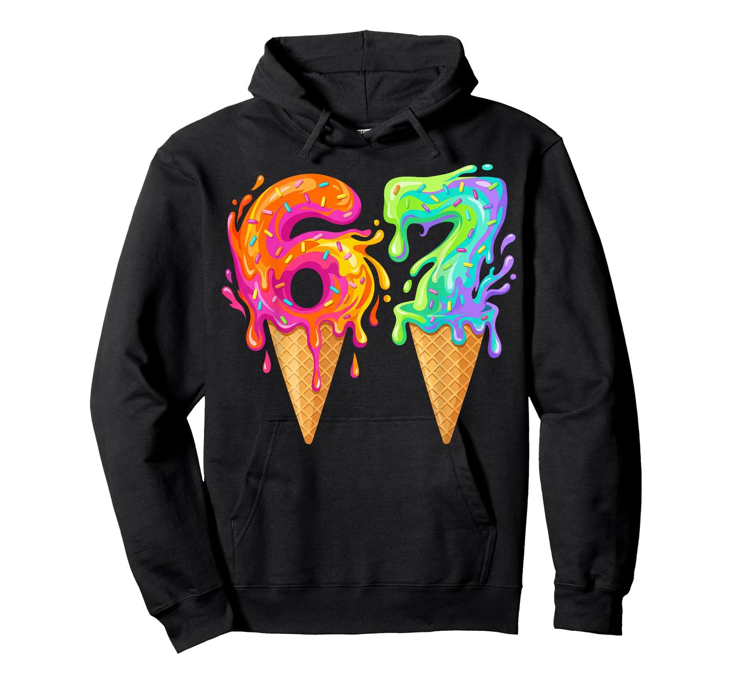Baseball Drip Ice Cream 67 Baseball T-Shirt