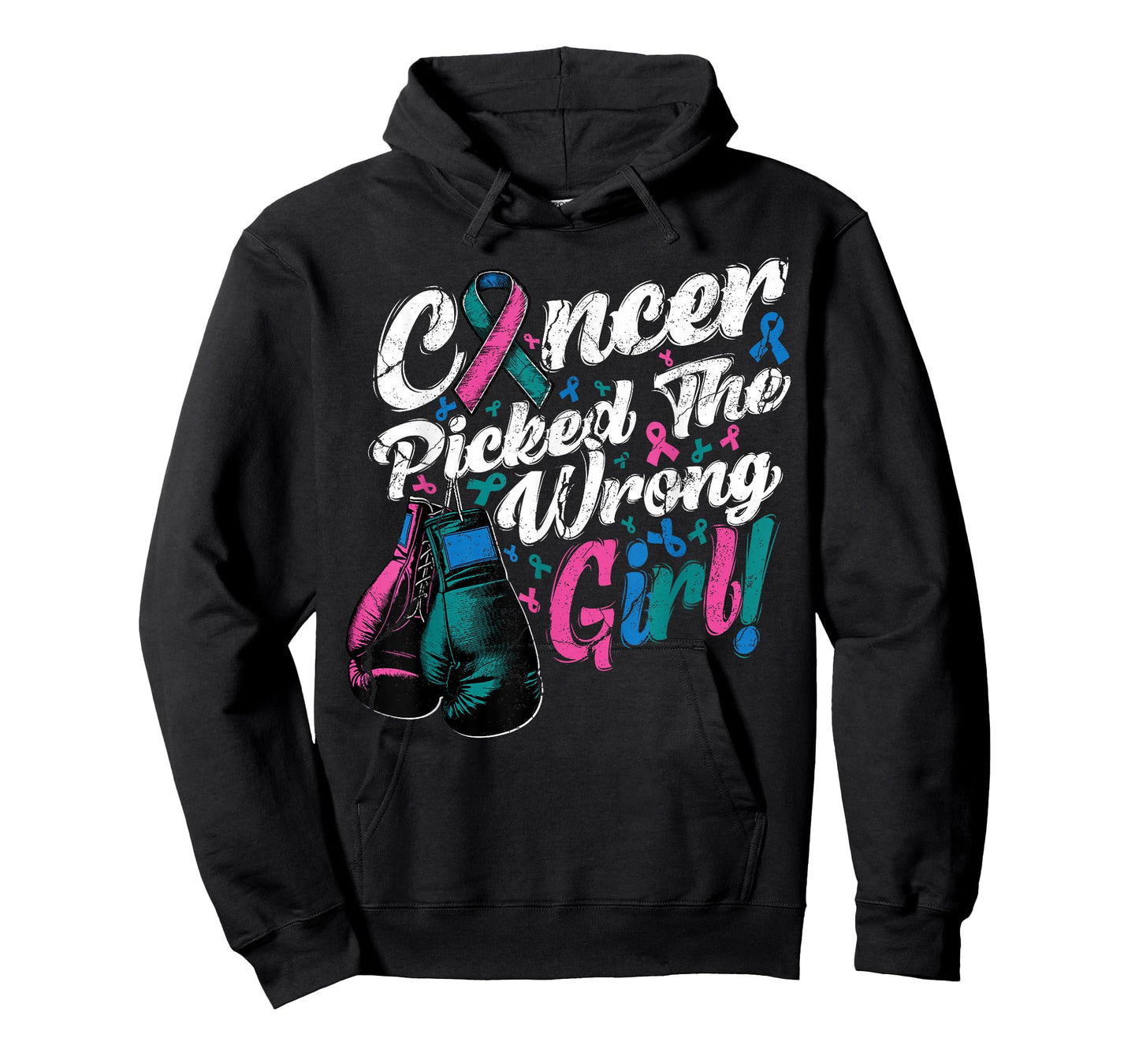 Thyroid Cancer Picked The Wrong Girl Awareness Support Squad T-Shirt