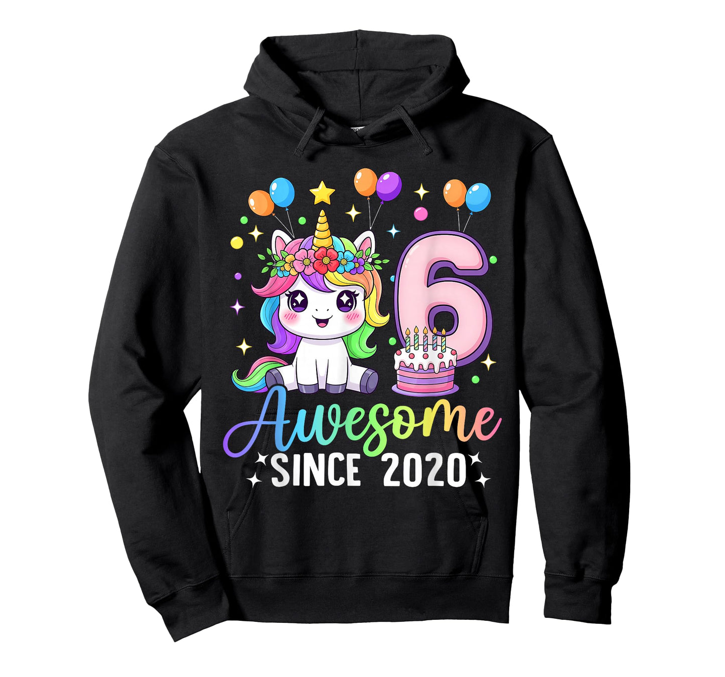 Unicorn 6th Birthday 6 Year Old Unicorn Party Birthday Girl T-Shirt