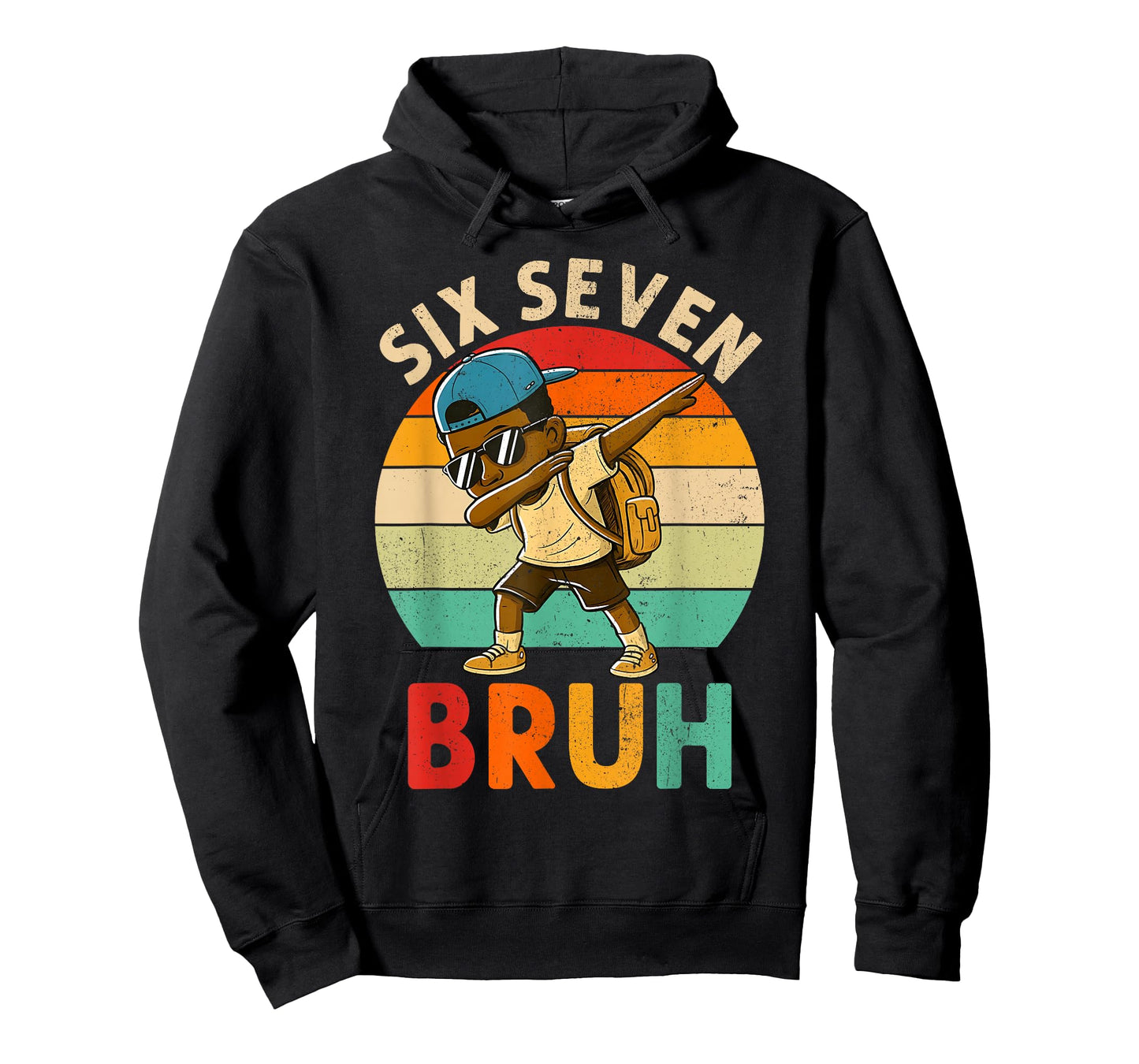Funny 67 Meme 6 7 Slang Gen Z Six Seven Bruh Dabbing Boys T-Shirt