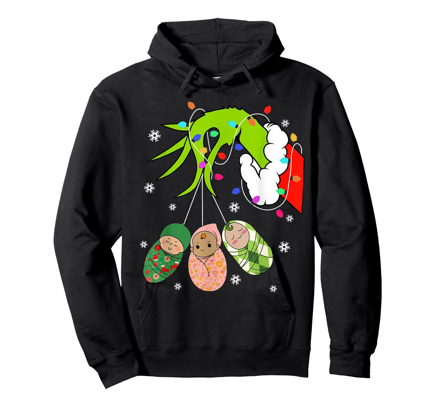 Labor and Delivery Nurse Merry Christmas Xmas Lights Holiday T-Shirt