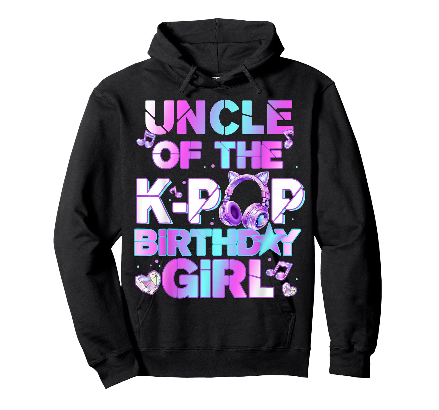 Uncle of The K-PoP Birthday Girls Korean Music Lovers T-Shirt