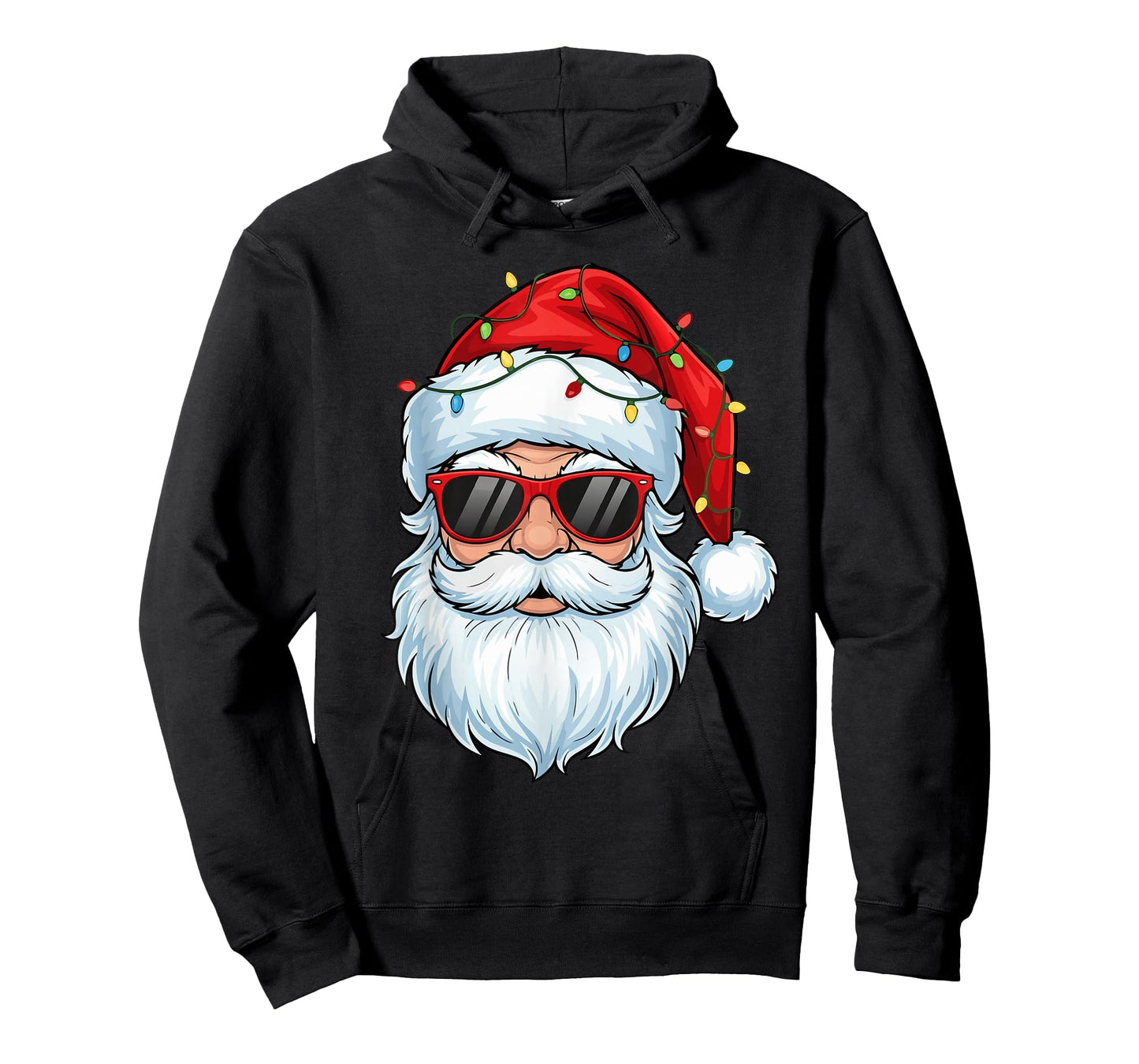 Cool Santa Claus Face Retro Sunglasses Christmas Men Boys T-Shirt