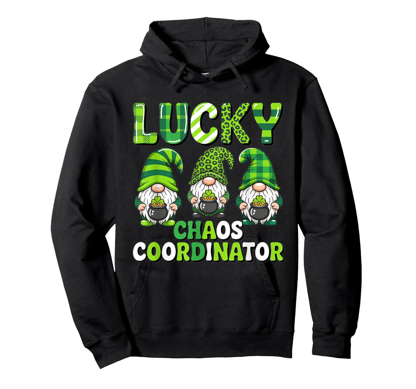 St Patrick's Day - Lucky Shamrock Leopard Gnomes Irish Women T-Shirt