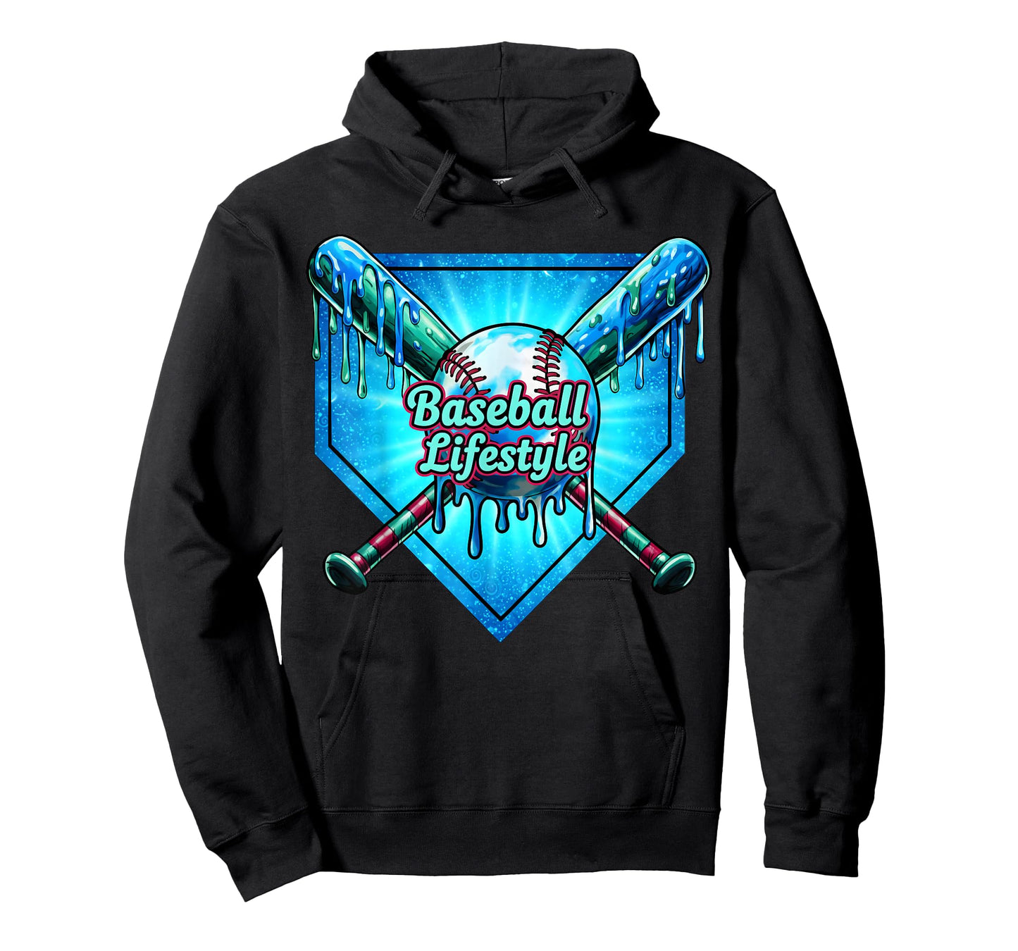Baseball Lifestyle 101 Apparel Youth Baseball Drip Ice Cream T-Shirt