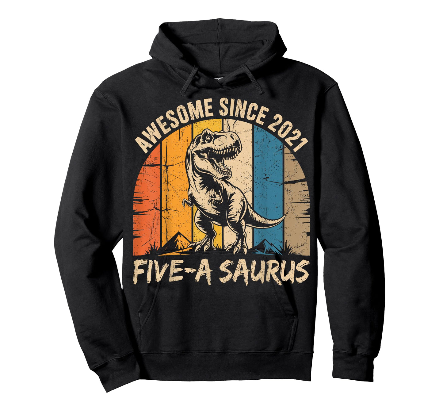 5 Year Old Dinosaur 5th Birthday Five Saurus Boys Kids T-Shirt