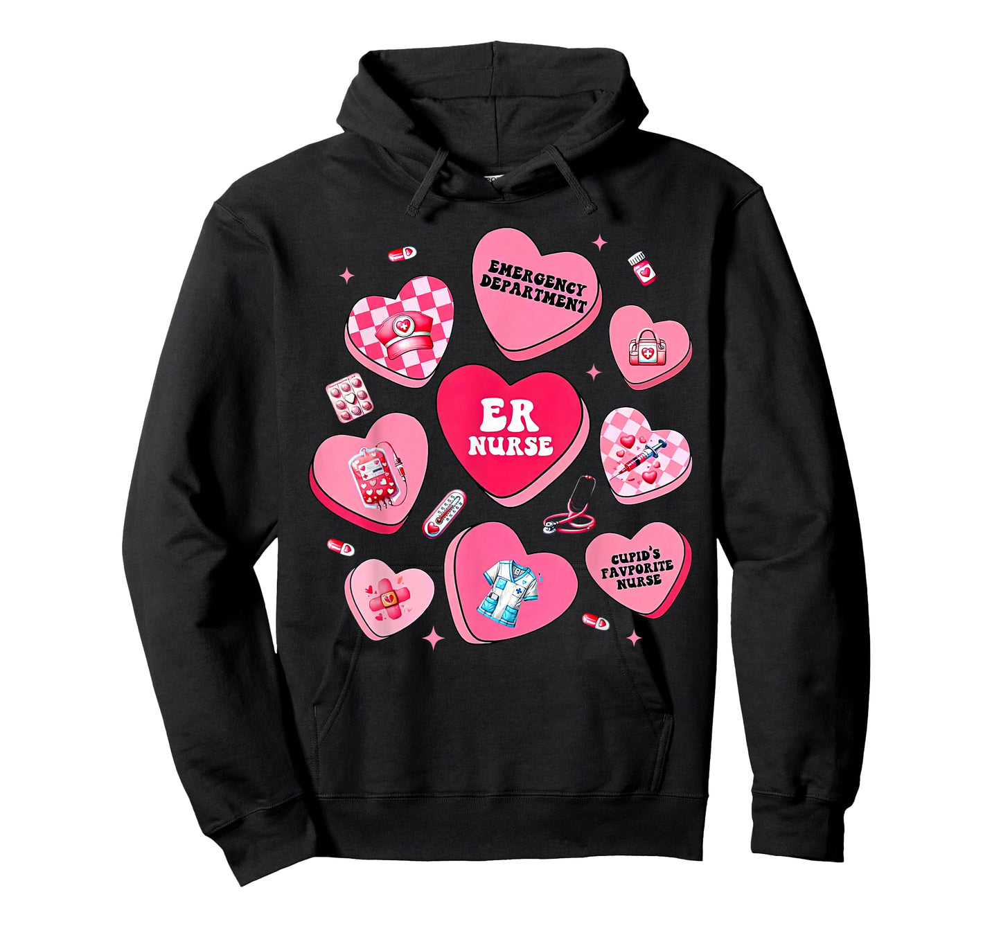 Emergency Department Candy Heart Valentine ER Emergency Room T-Shirt